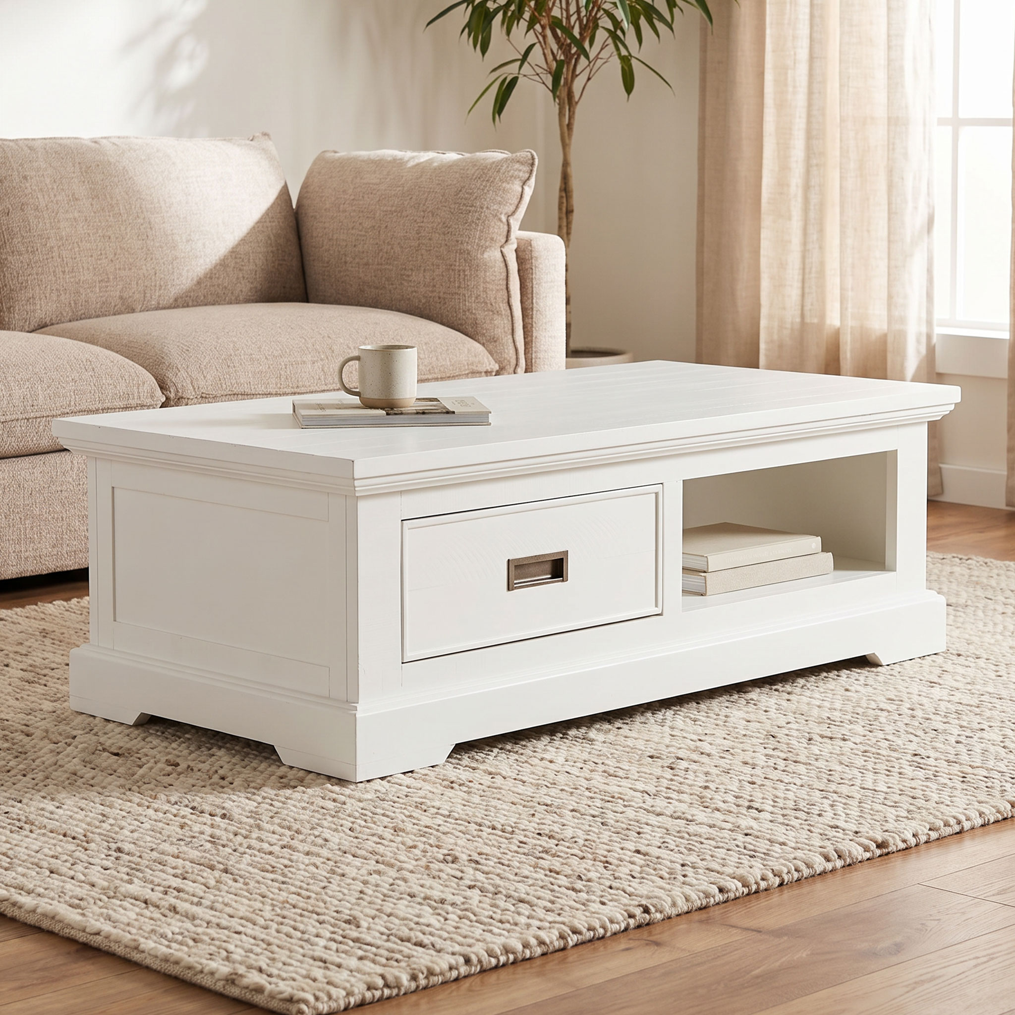 Melve Coffee Table, White
