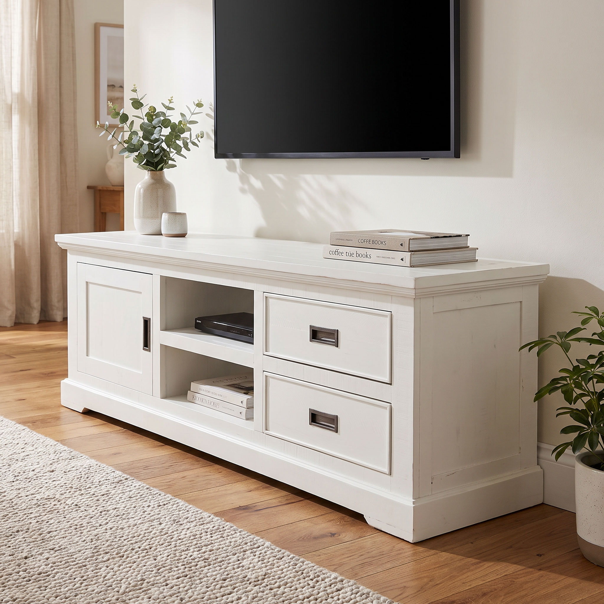 Melve Entertainment Unit - W177, White