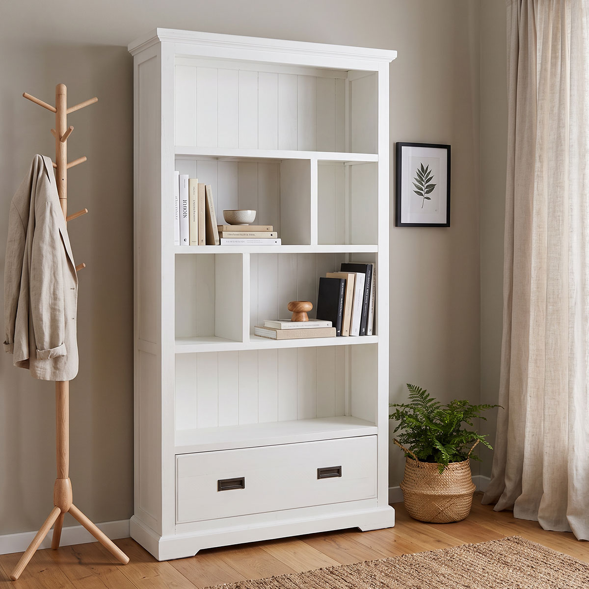 Melve Bookcase, White