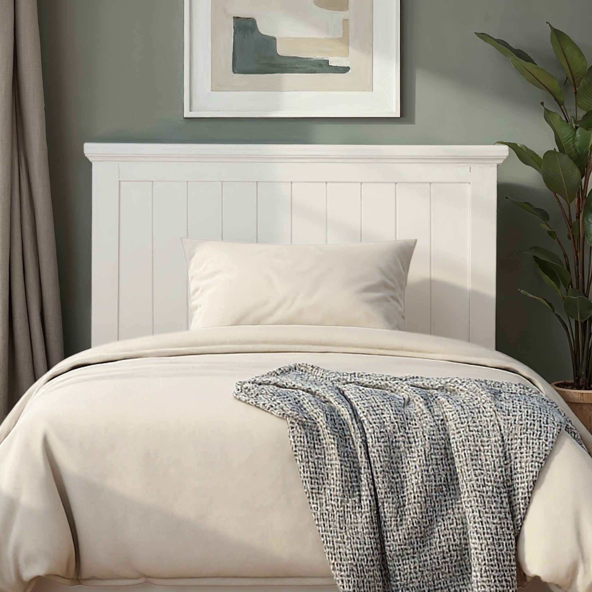 Melve Single/King Single Headboard, White