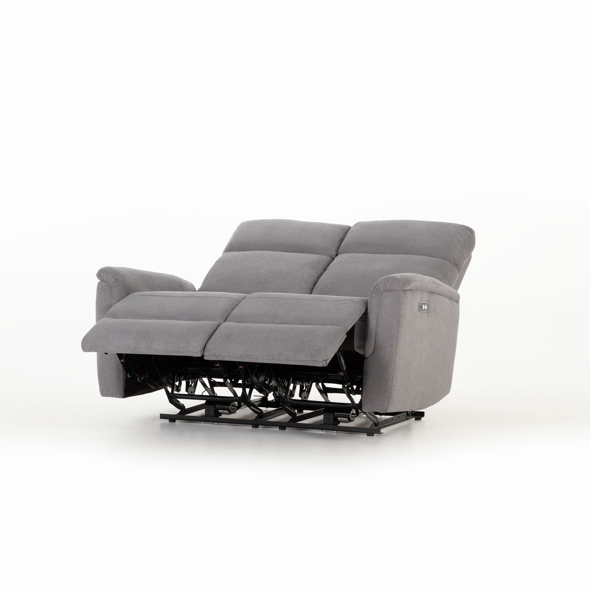 Dion 2 Seater Electric Recliner Sofa, Ash