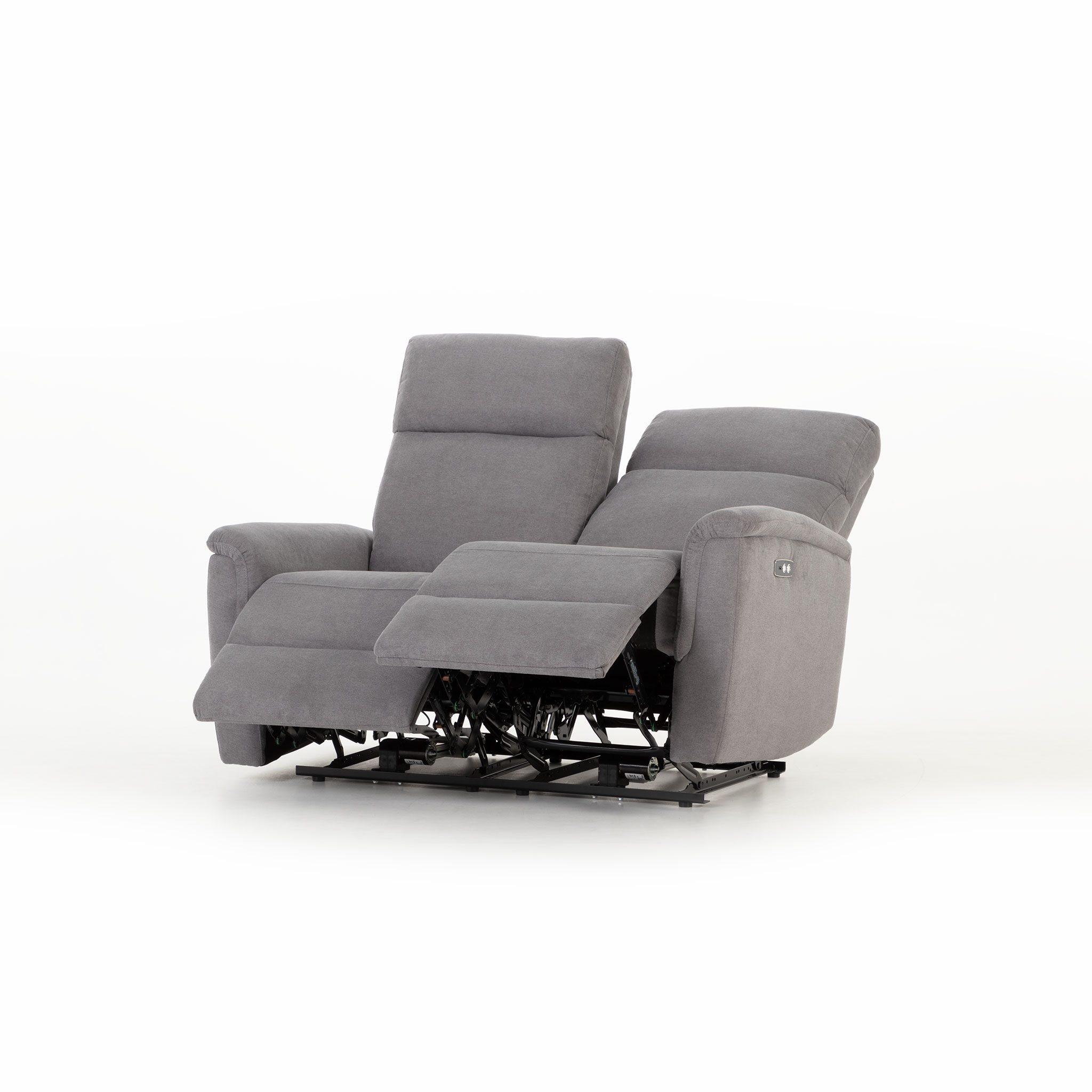 Dion 2 Seater Electric Recliner Sofa, Ash