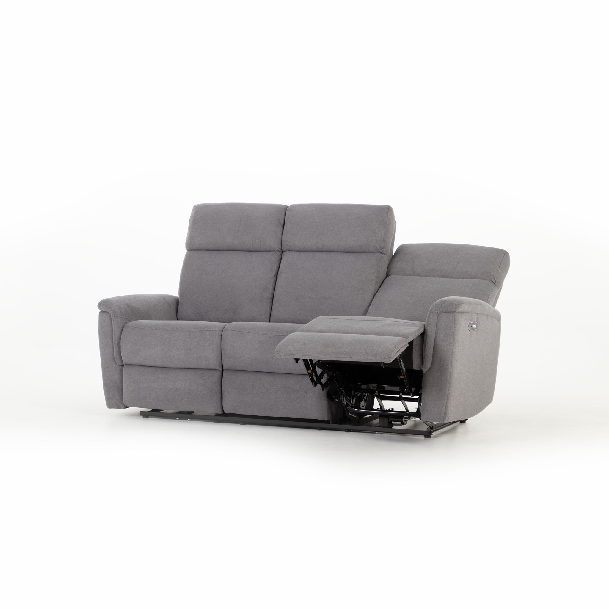 Dion 3 Seater Electric Recliner Sofa, Ash