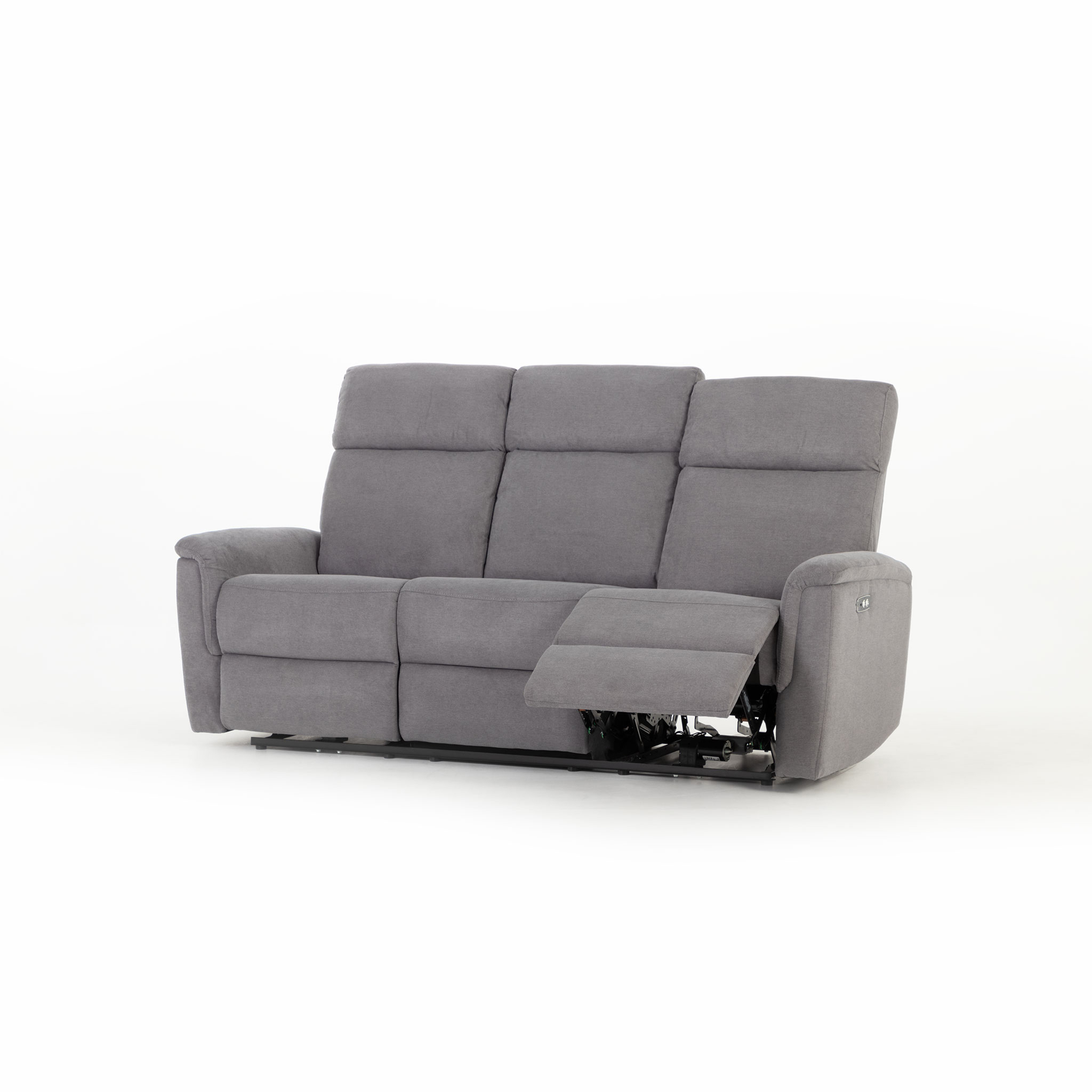 Dion 3 Seater Electric Recliner Sofa, Ash