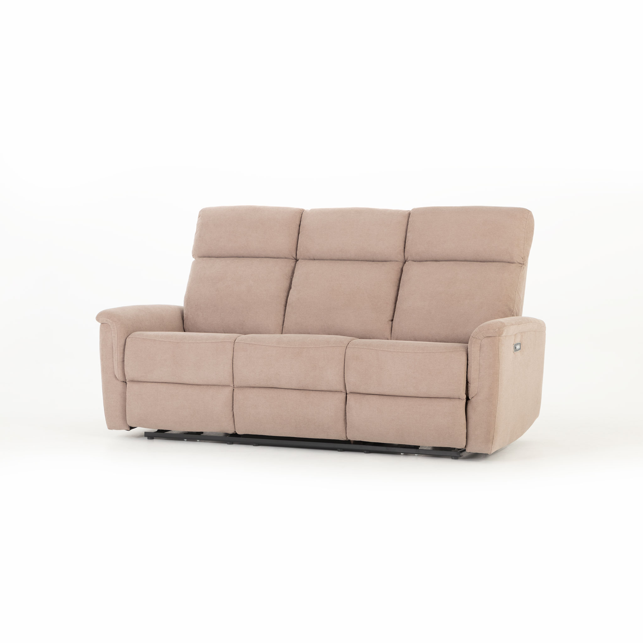 Dion 3 Seater Electric Recliner Sofa, Taupe