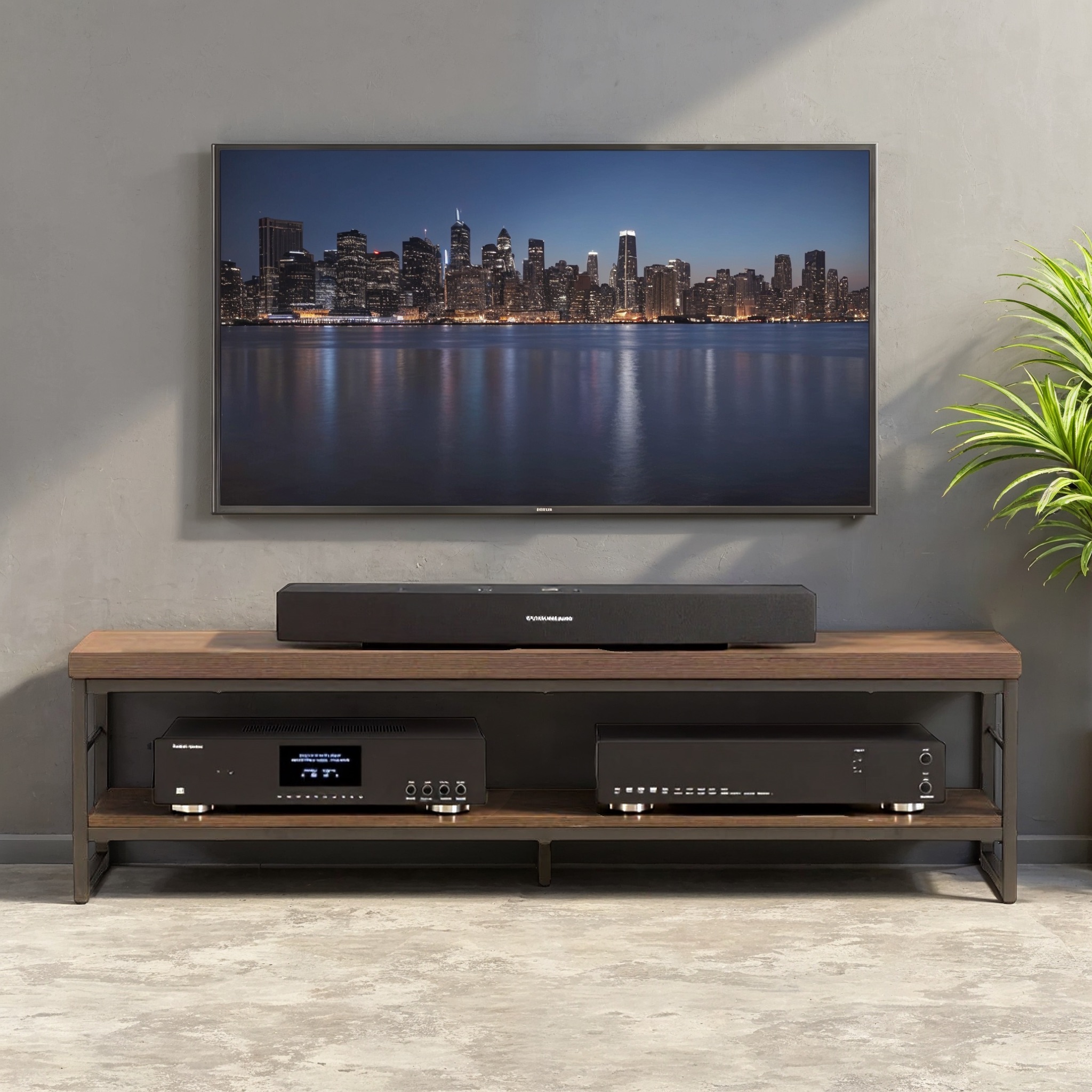 Omp Manakau Entertainment Unit - W150, Dark Walnut
