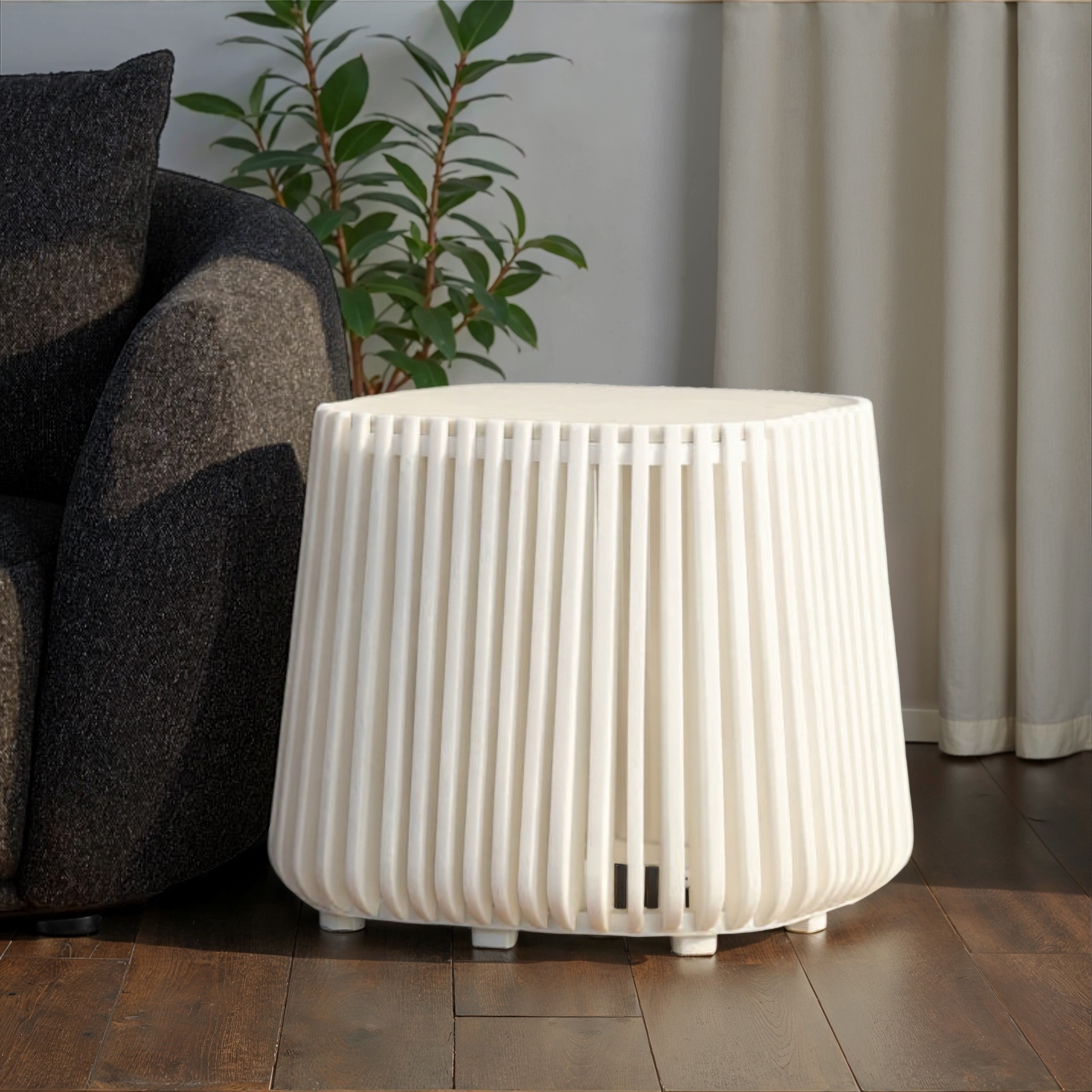 Maya Marble Side Table, White