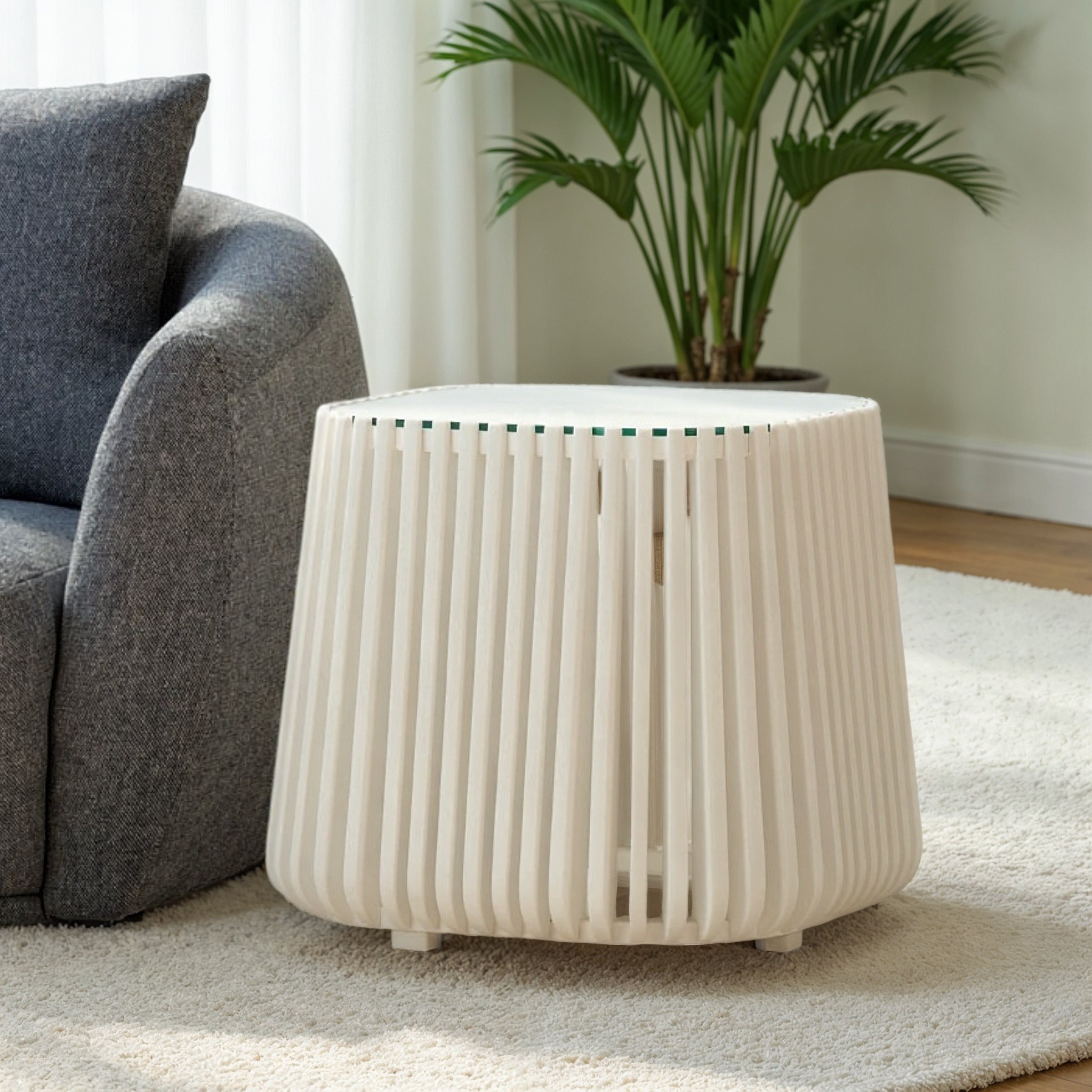 Maya Side Table, White