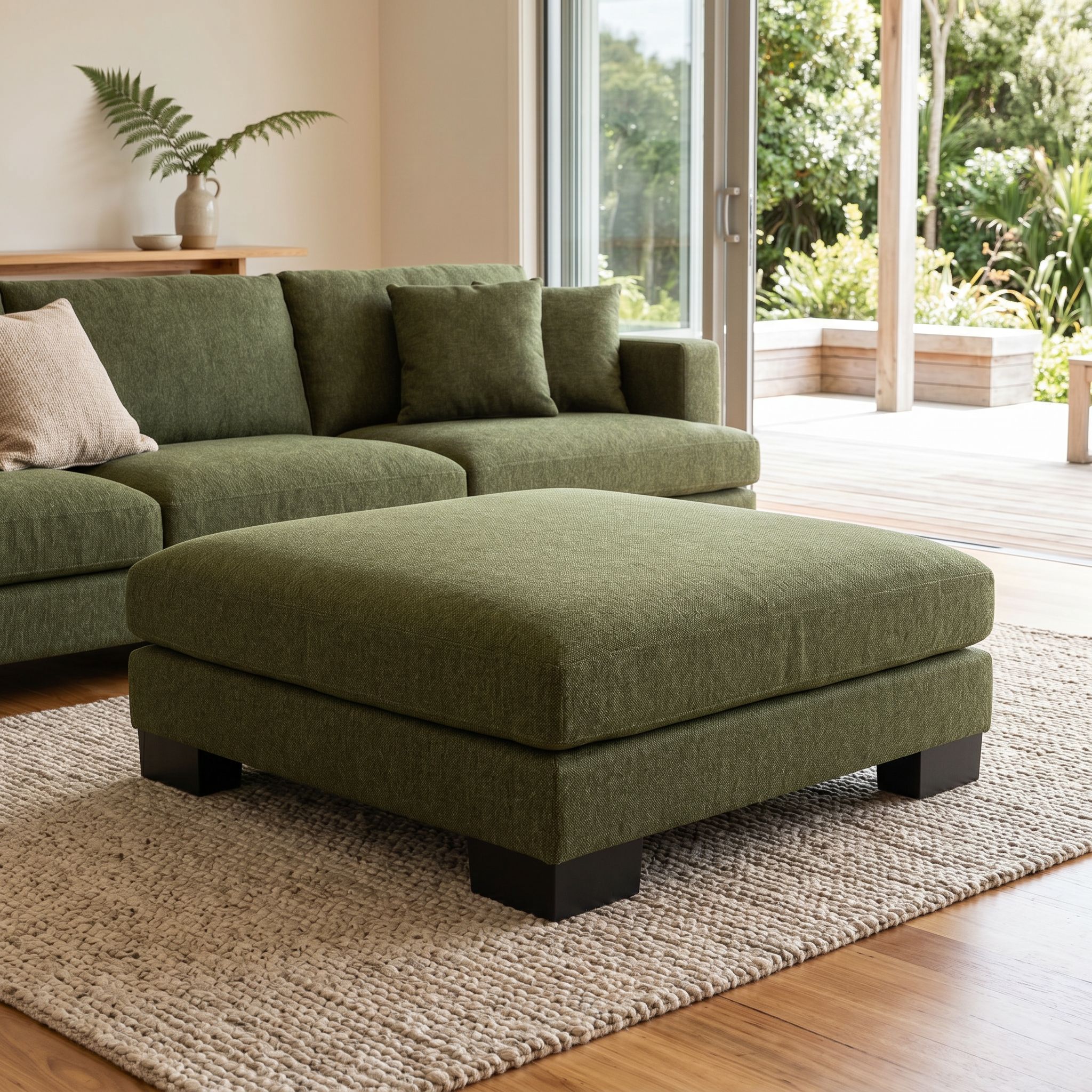 Mayfield Ottoman, Green