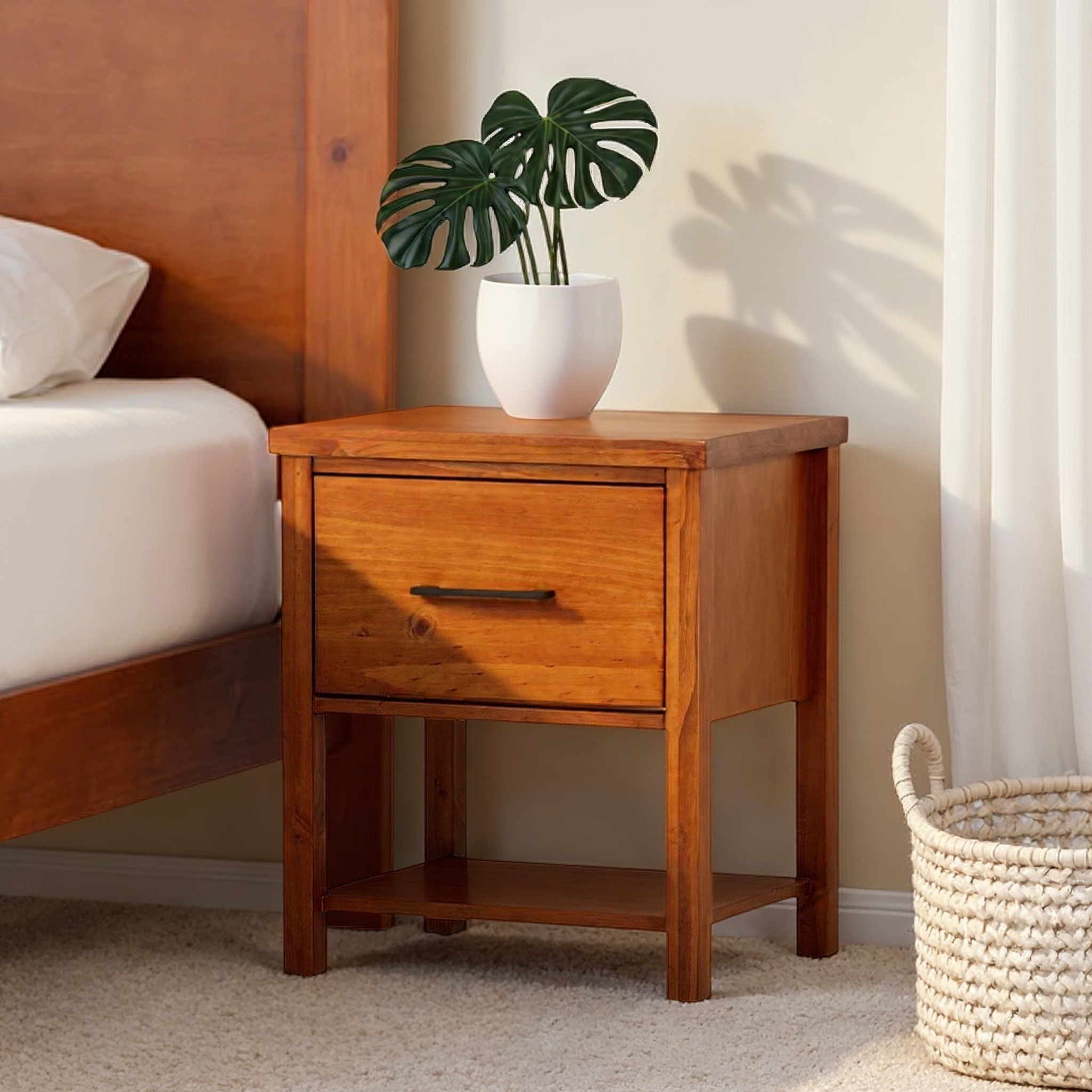 Miller 1 Drawer Bedside, Light