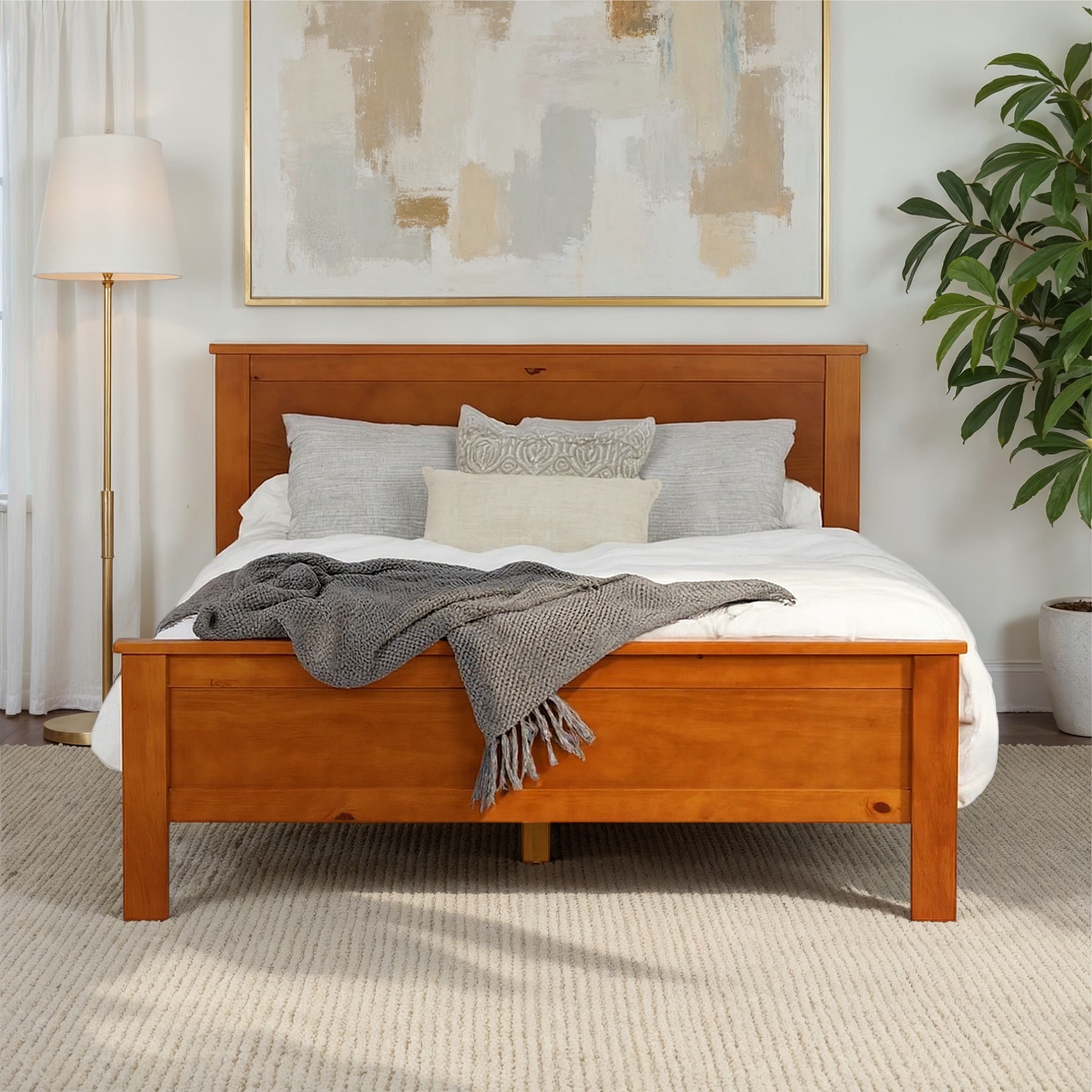 Miller Queen Bed Frame, Light