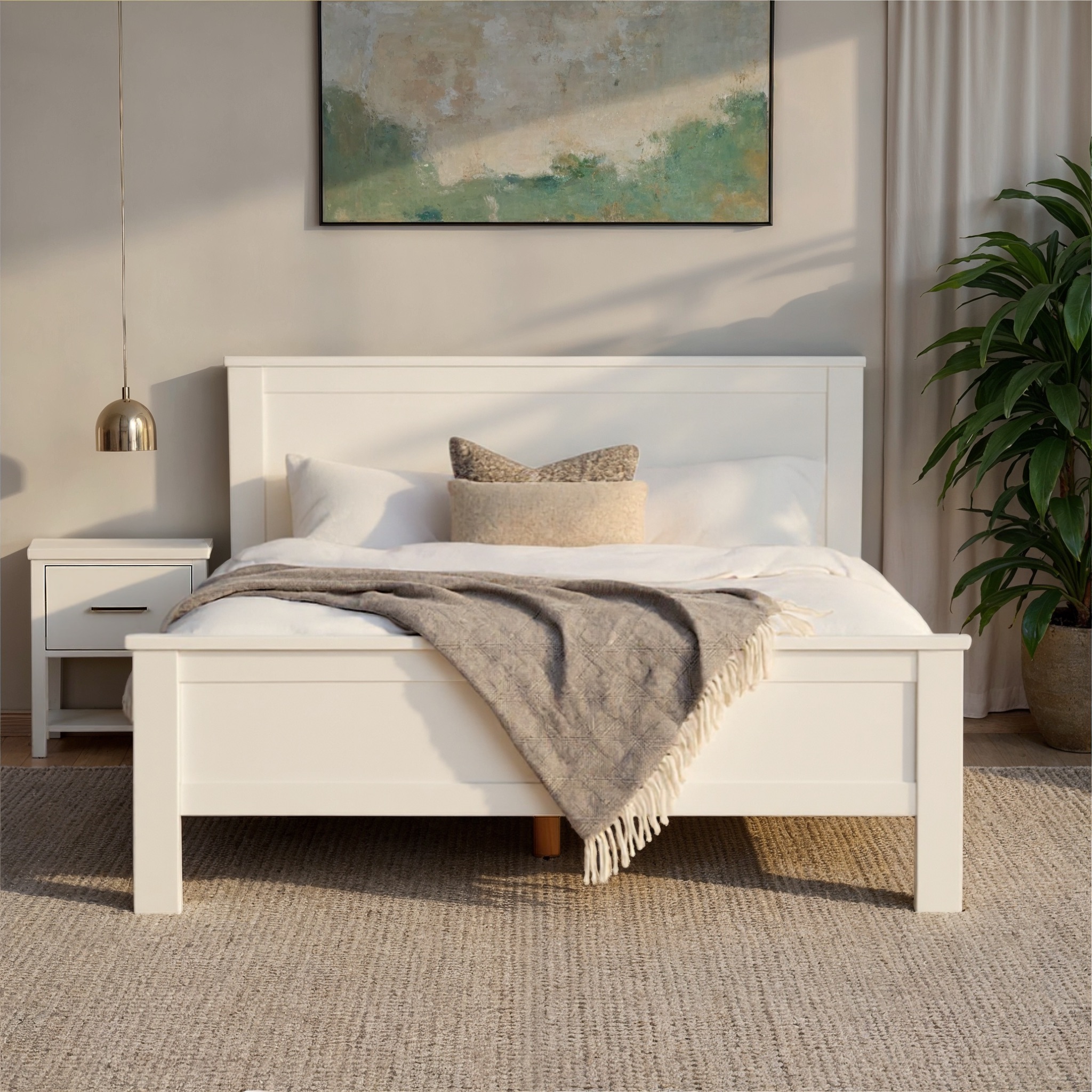 Miller Queen Bed Frame, White