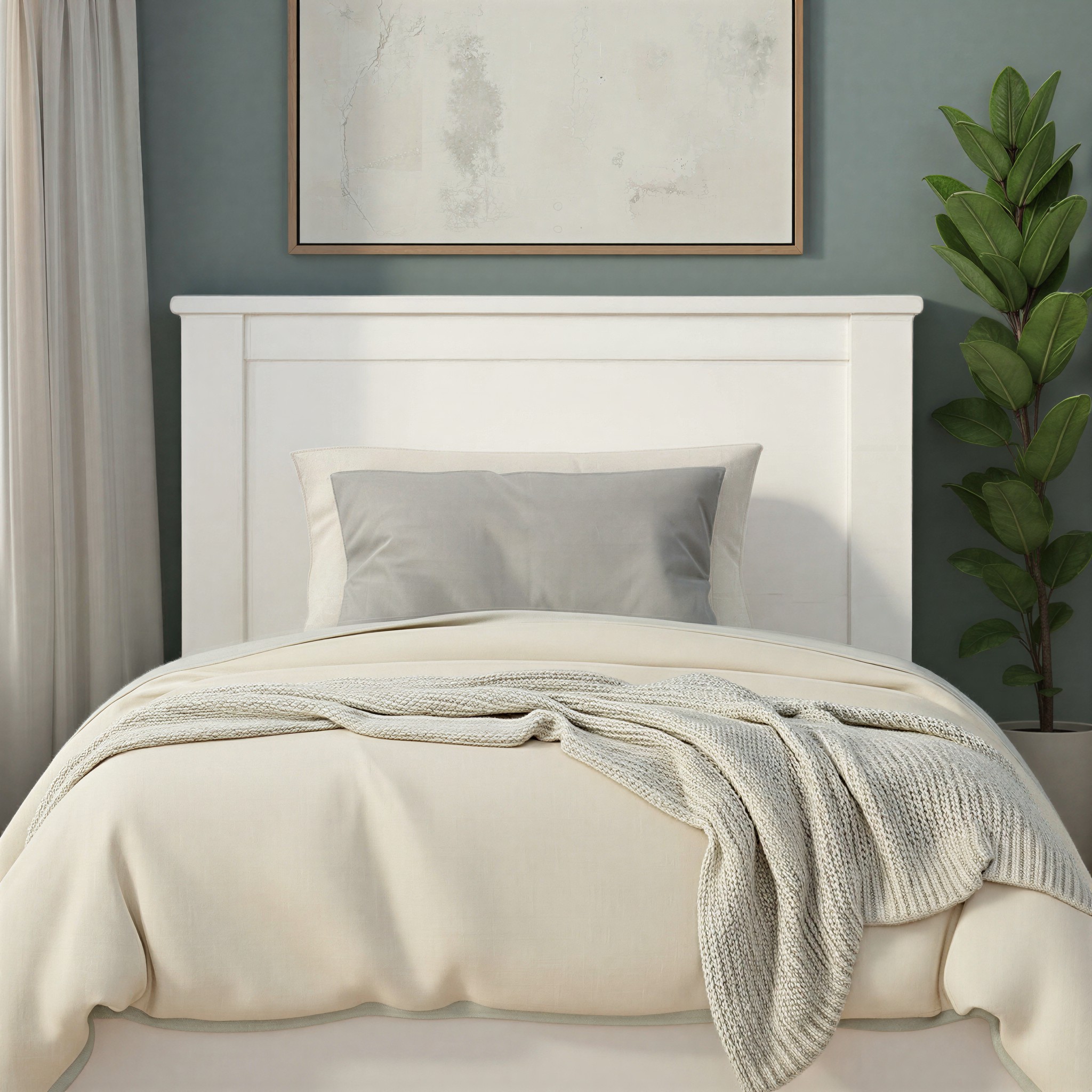 Miller Single/King Single Headboard, White