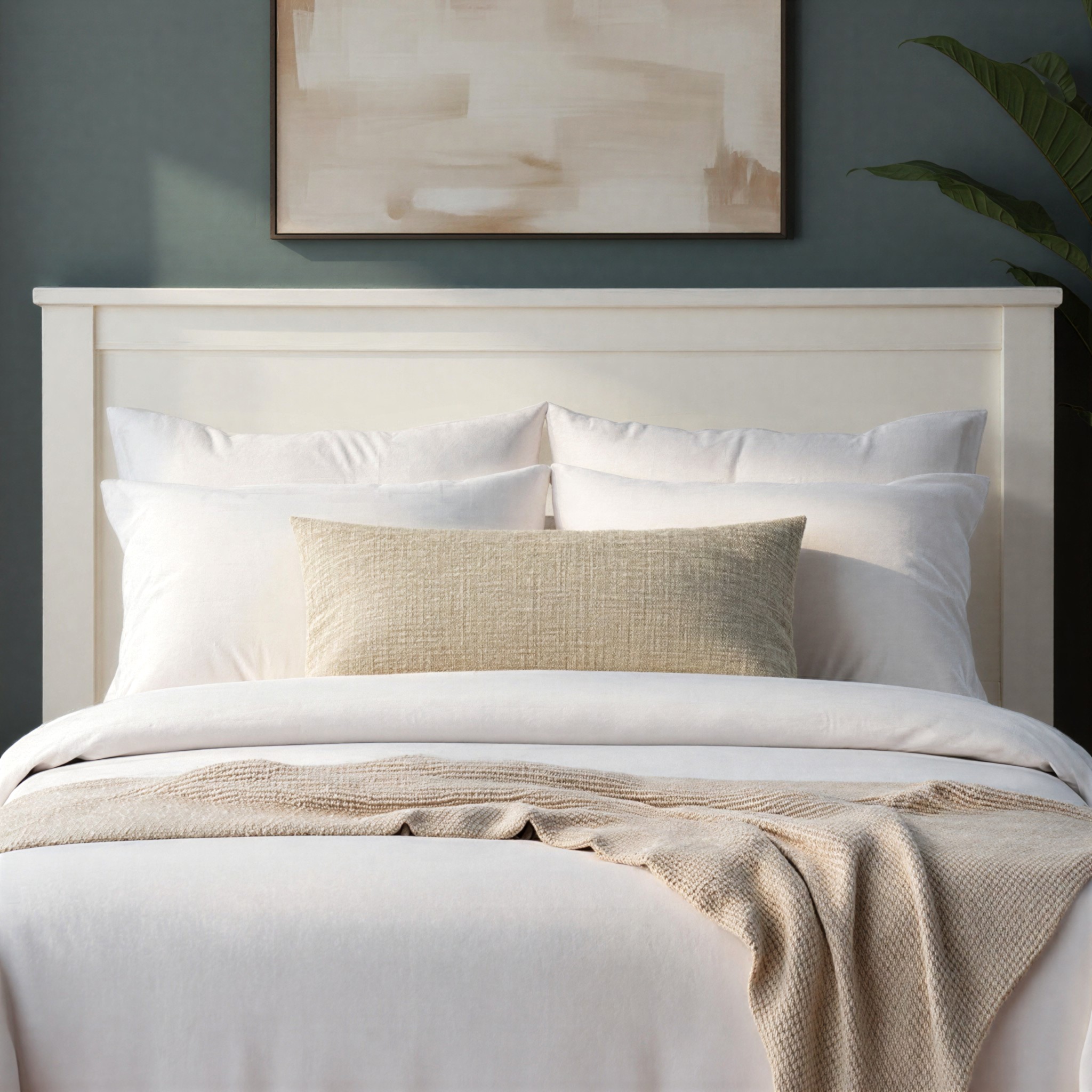 Miller King/Super King Headboard, White