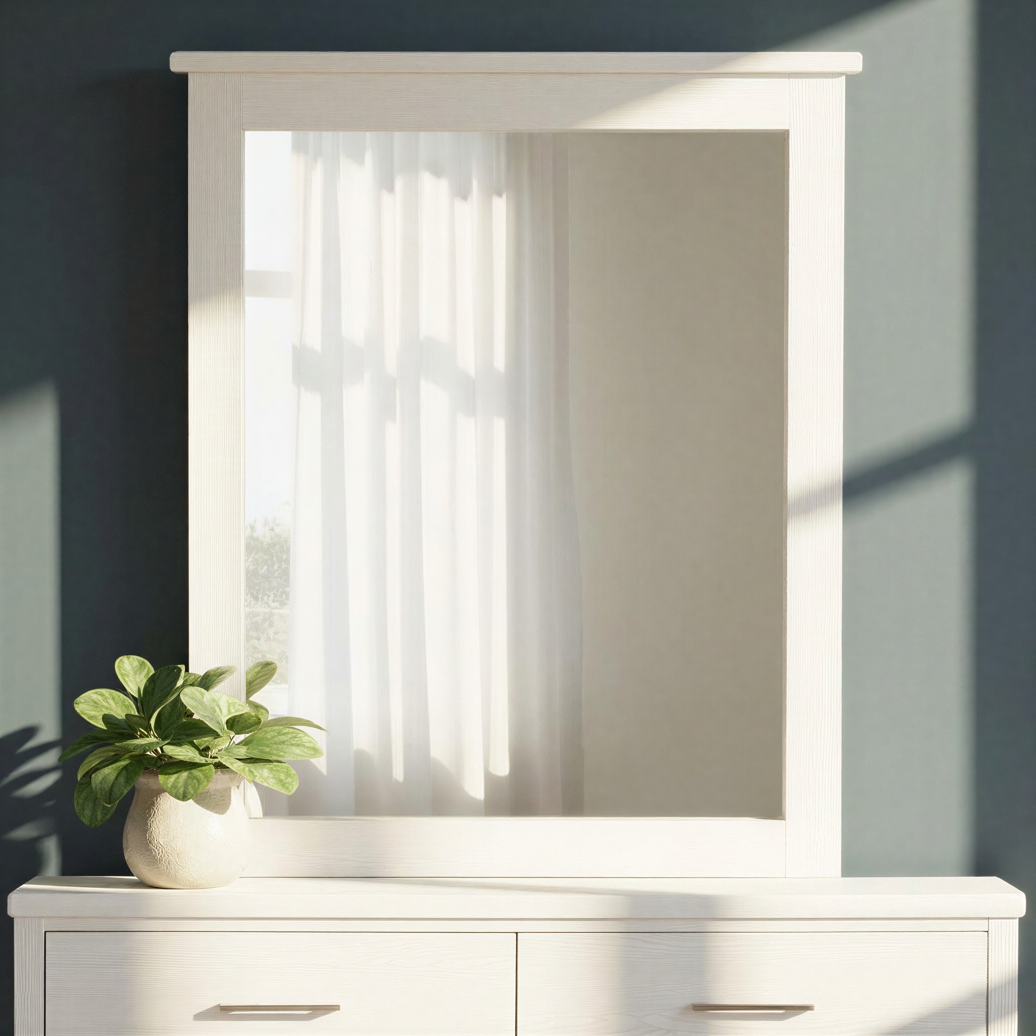 Miller Dresser Mirror, White