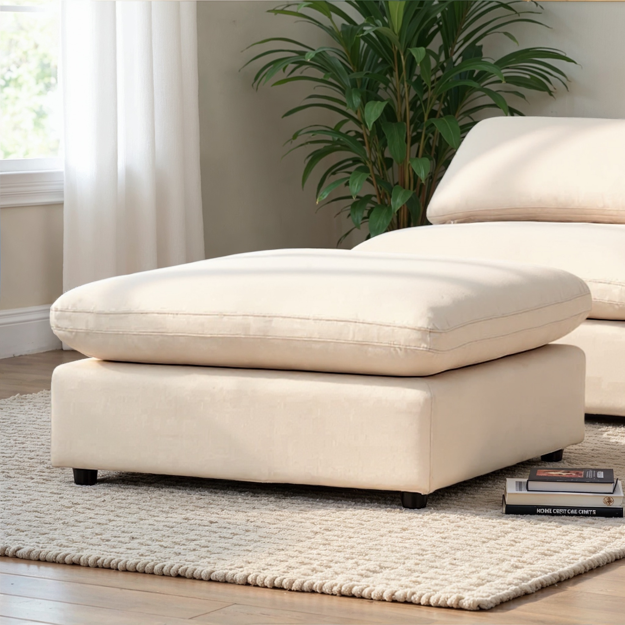 Marlo Modular Ottoman, Natural