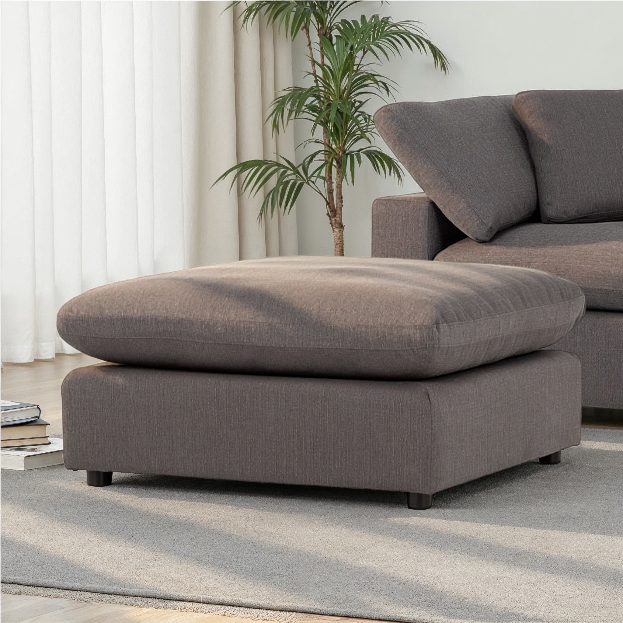 Marlo Modular Ottoman, Dark Grey