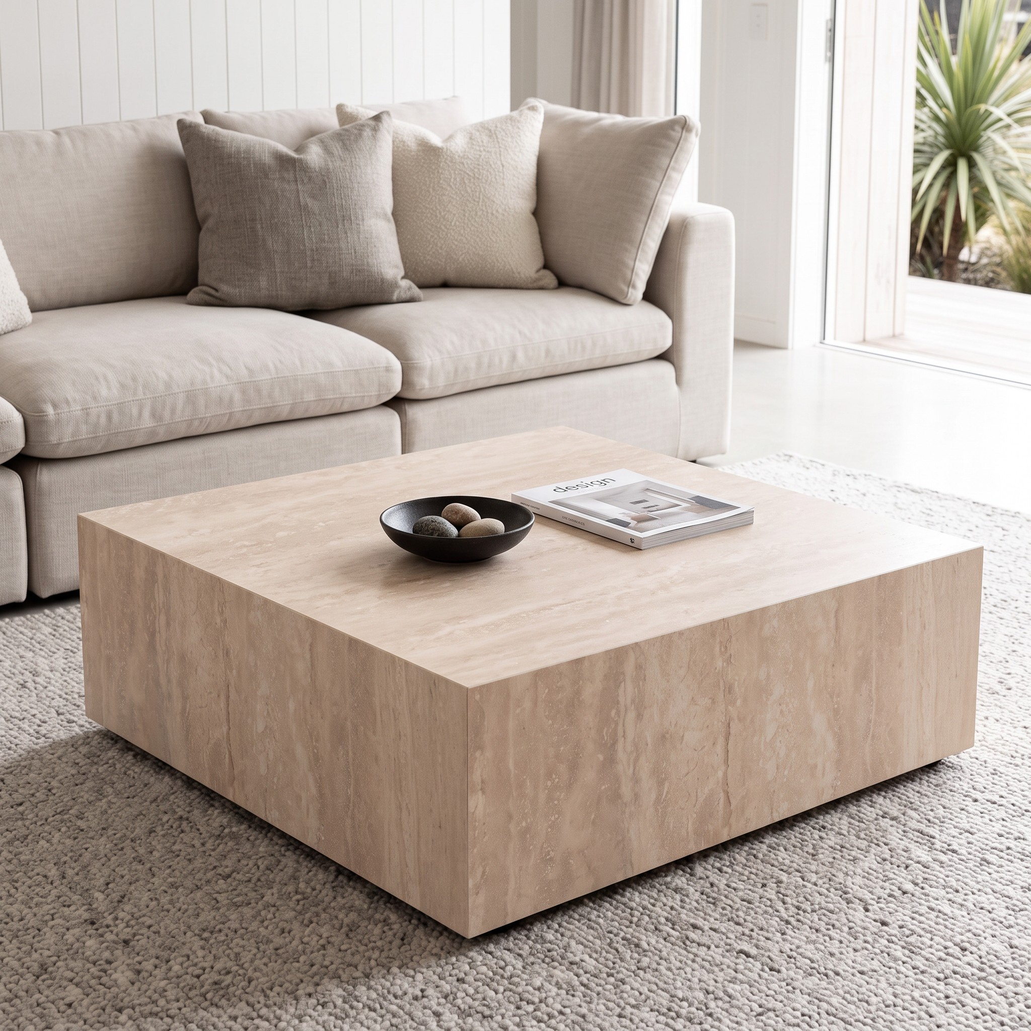 Monaco Outdoor Square Coffee Table - W80