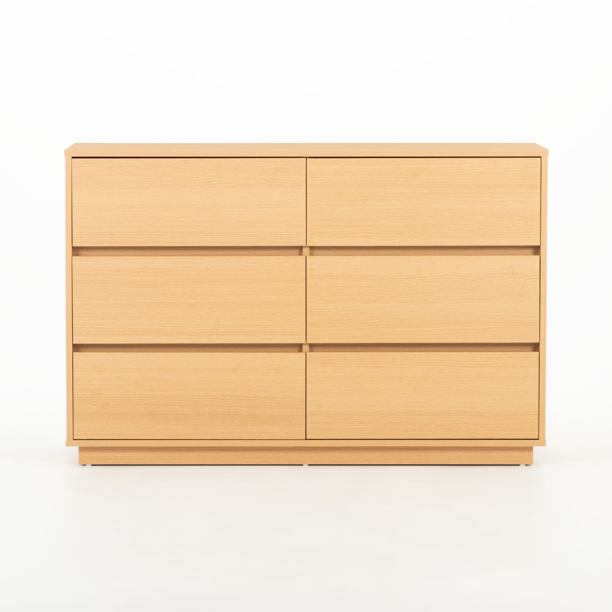 Myra 6 Drawer Lowboy KD, Light Oak