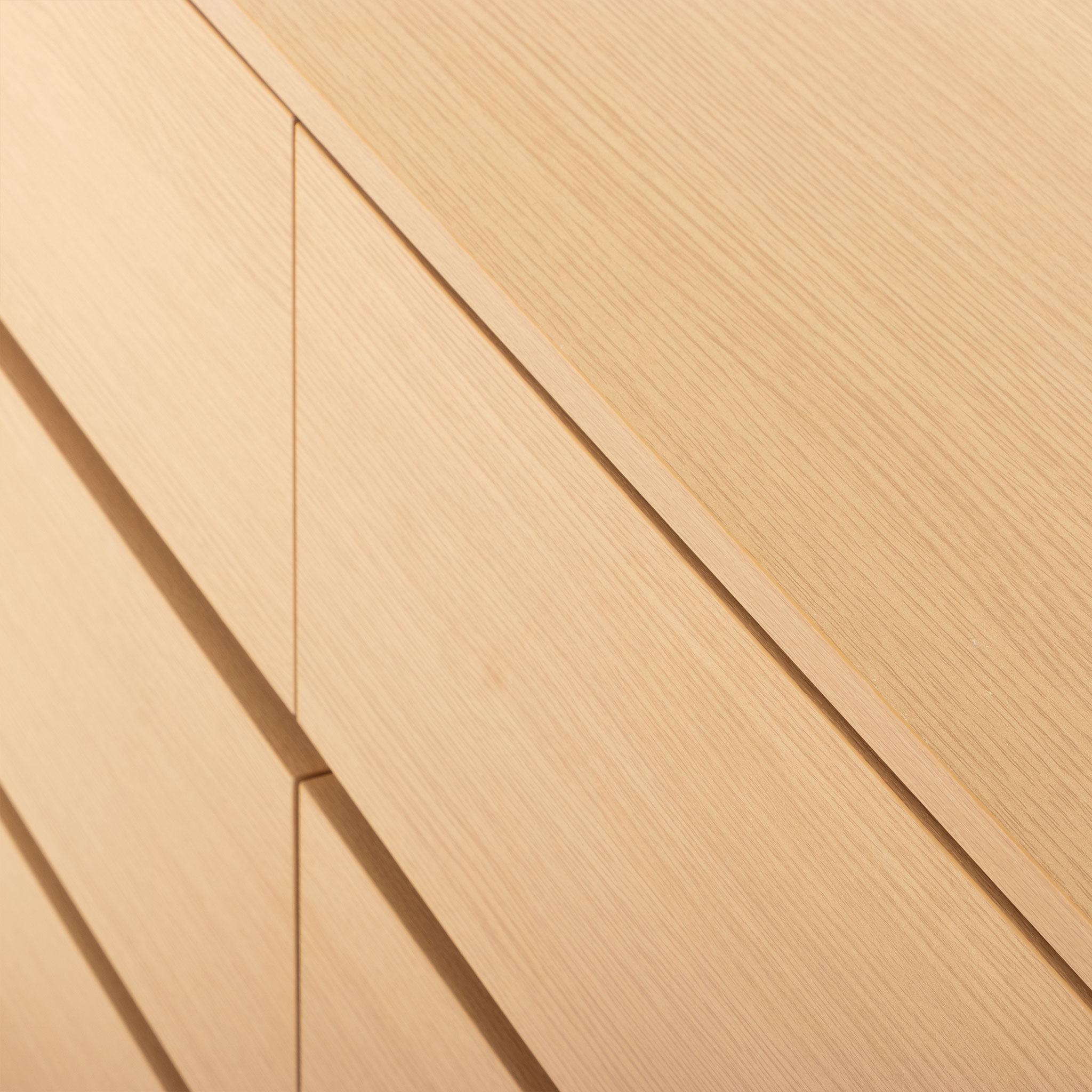 Myra 6 Drawer Lowboy KD, Light Oak