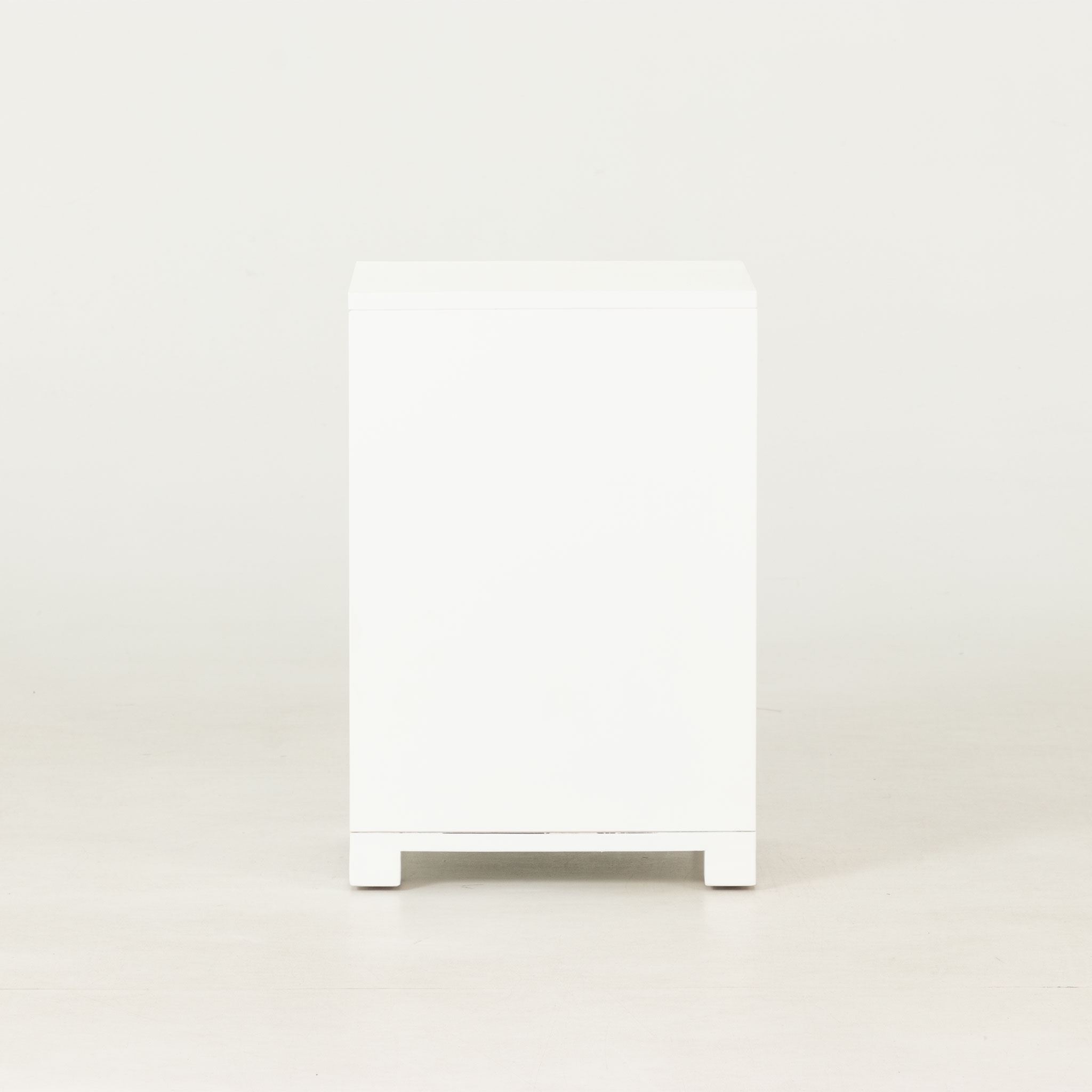 Nova 3 Drawer Bedside, White