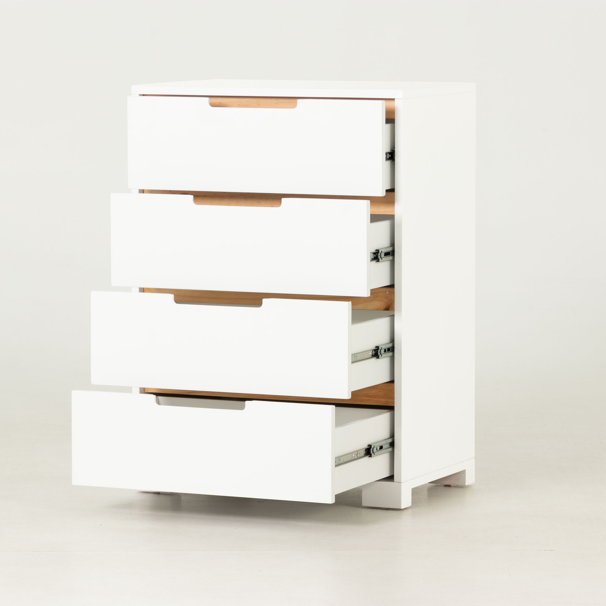 Nova 4 Drawer Chest - W60, White