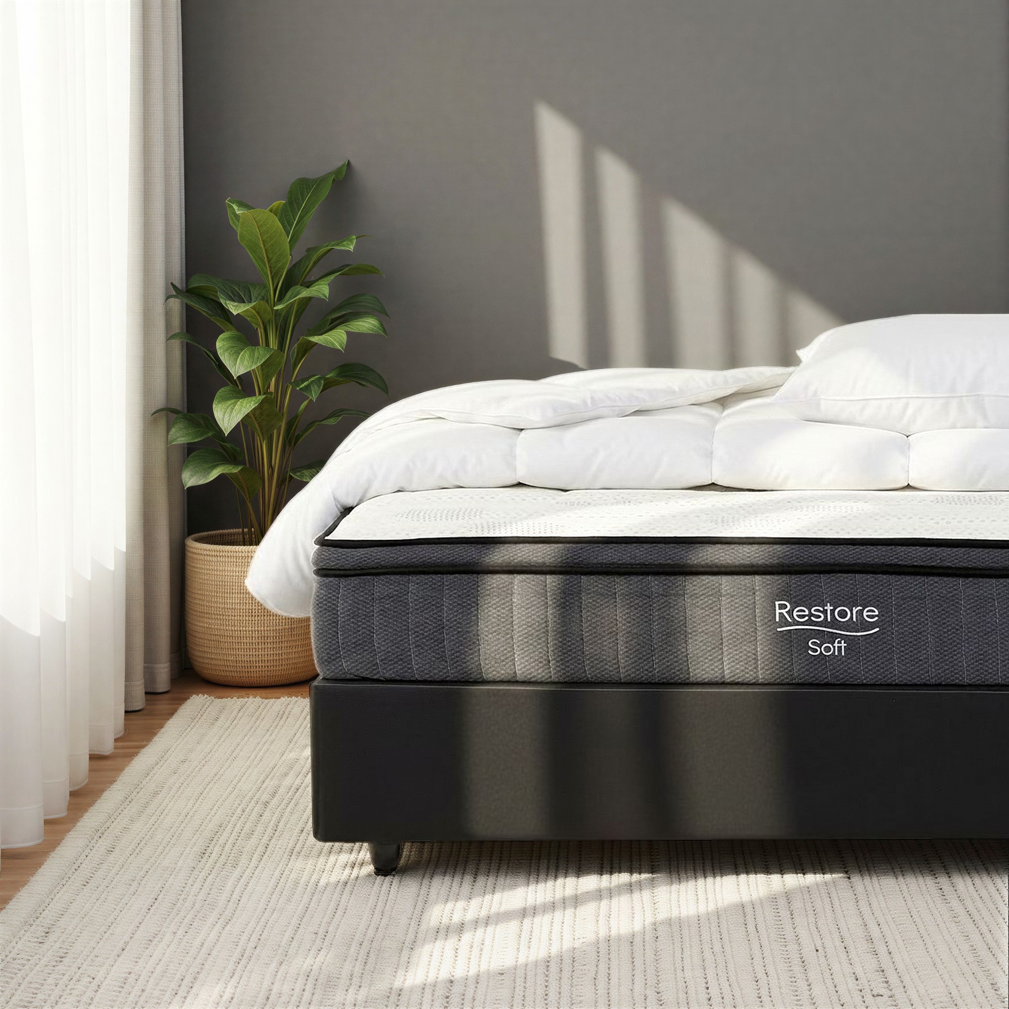 Restore King Single Boxed Mattress, Soft