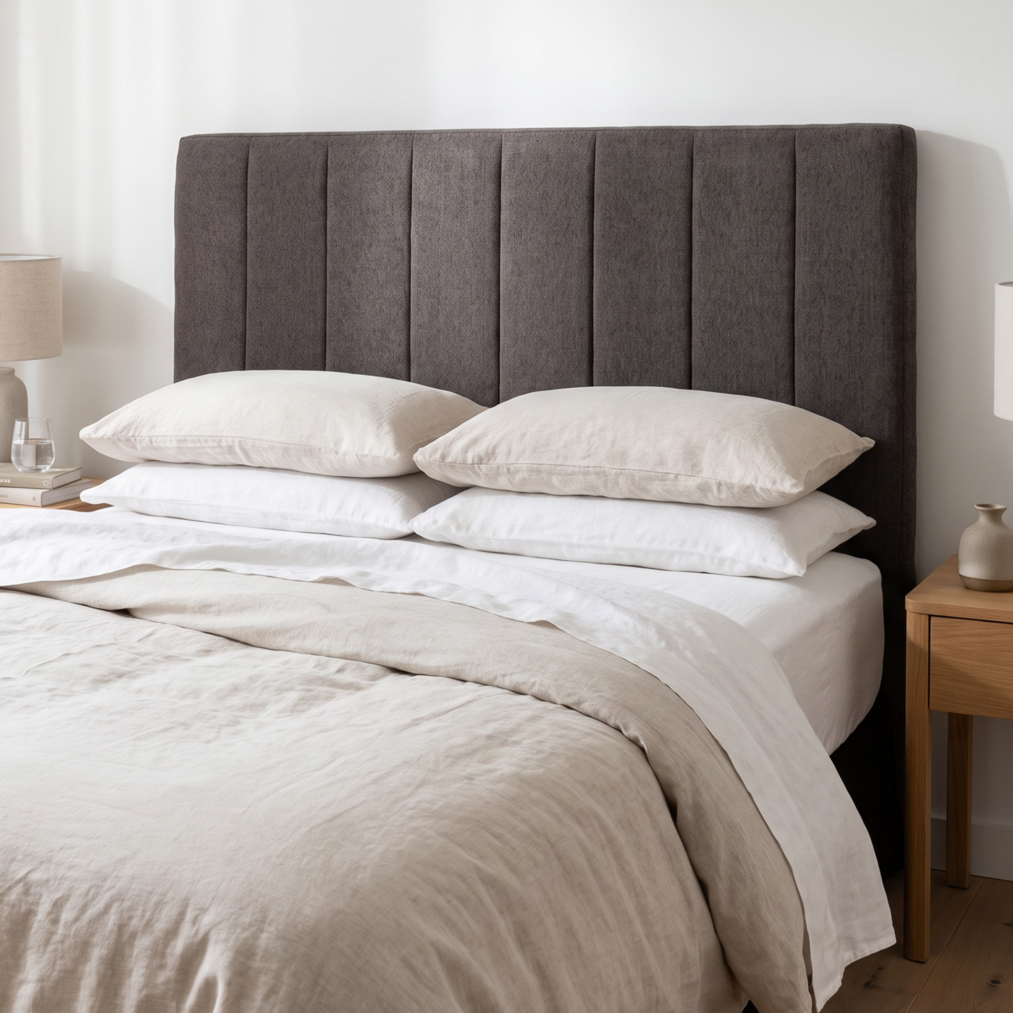 Jasper Queen Headboard, Charcoal