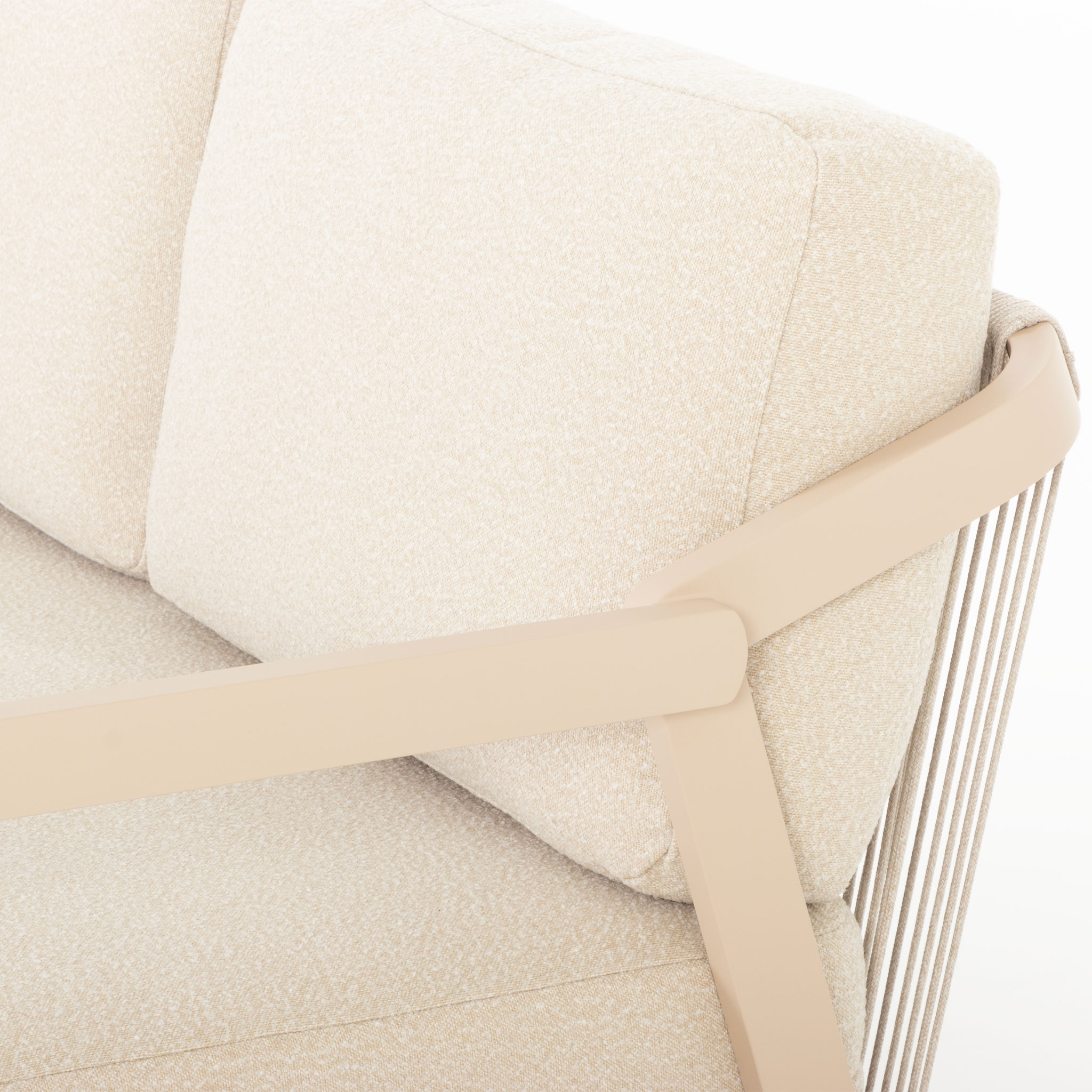 Rhodes Outdoor 2 Seater, Taupe