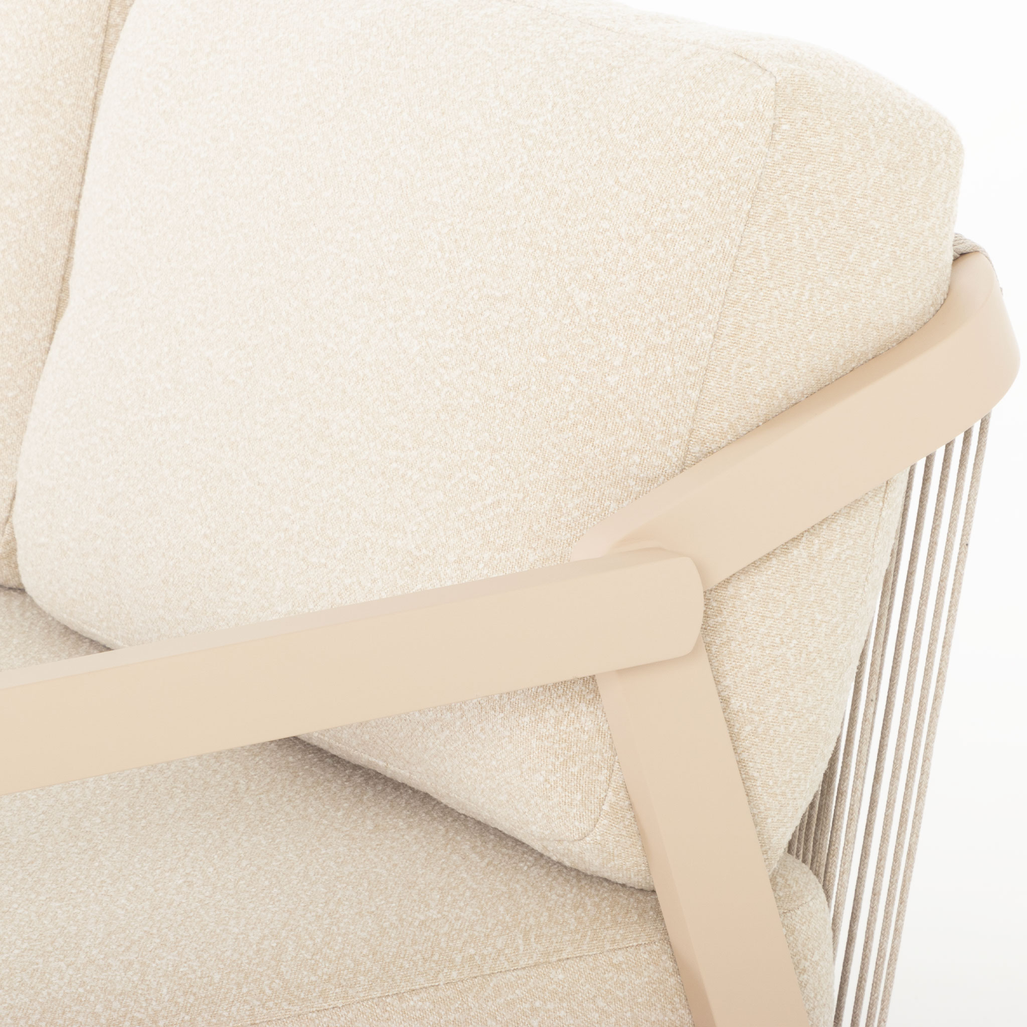 Rhodes Outdoor 3 Seater, Taupe
