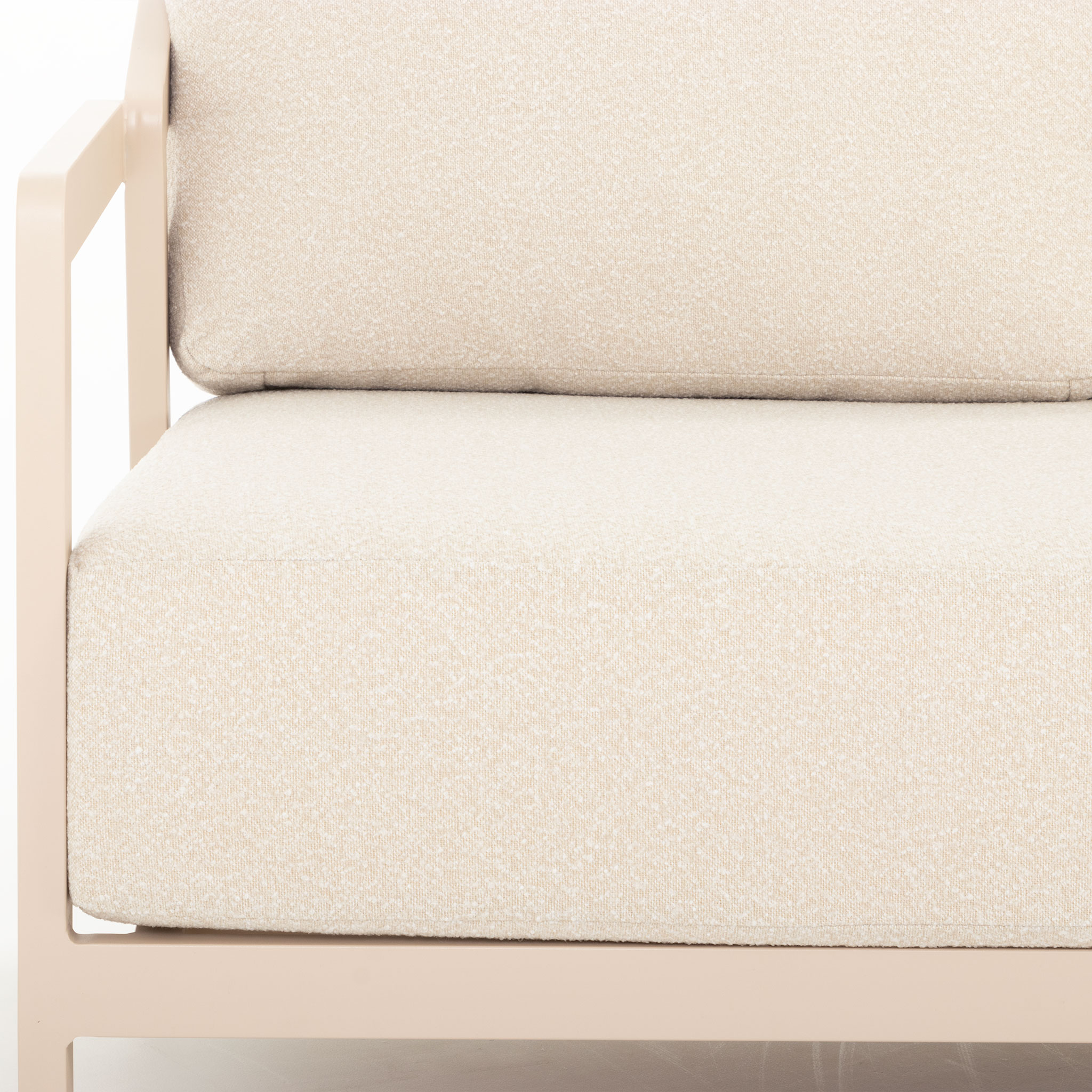 Rhodes Outdoor 3 Seater, Taupe