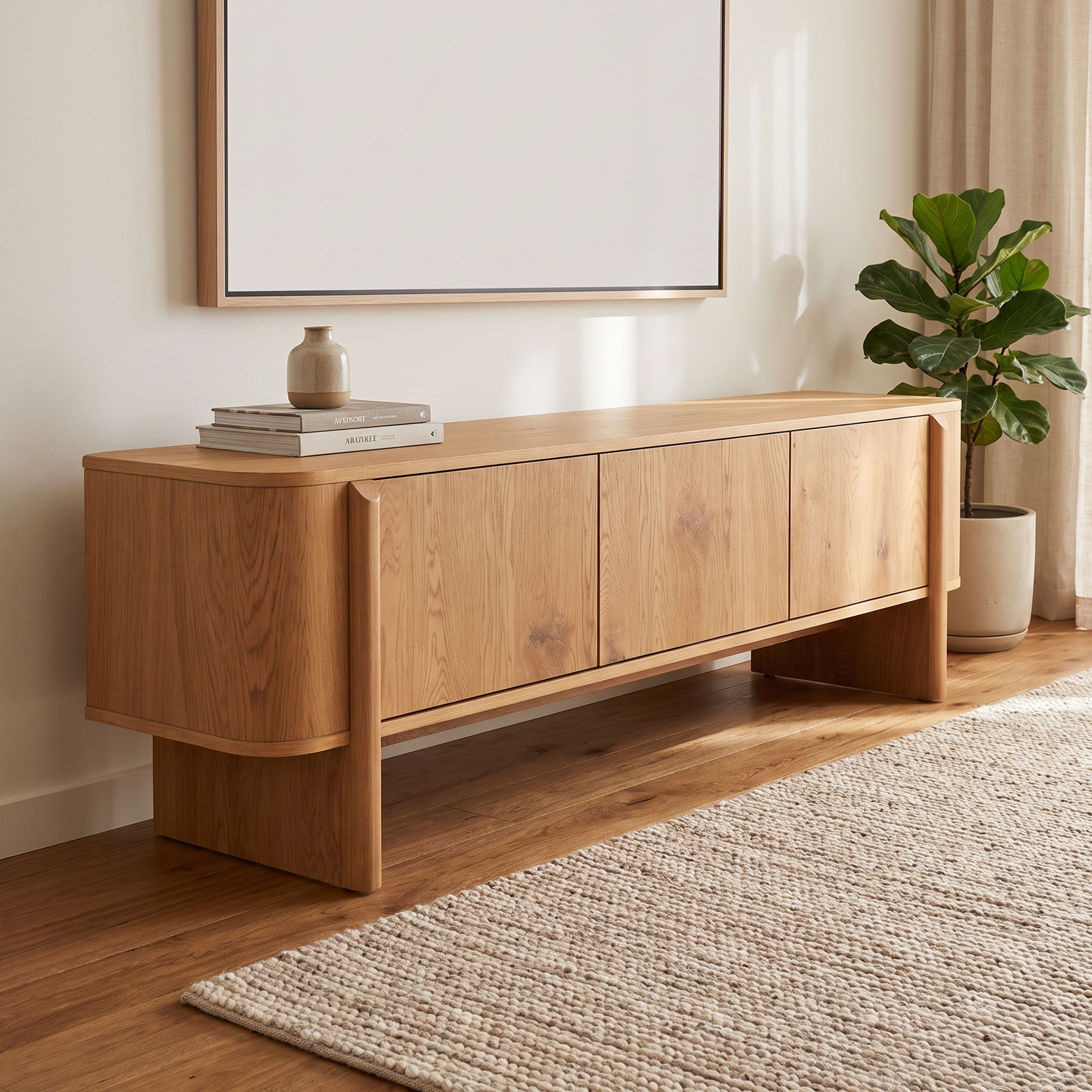 Rowan Entertainment Unit - W160, Wild Oak
