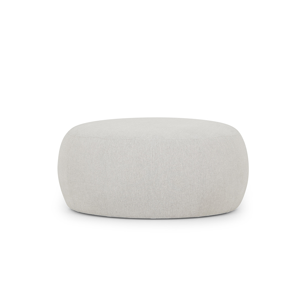 Kurt Ottoman - Large, Light Grey