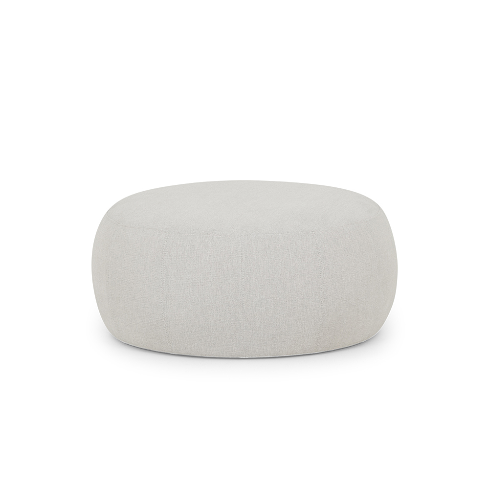 Kurt Ottoman - Large, Light Grey