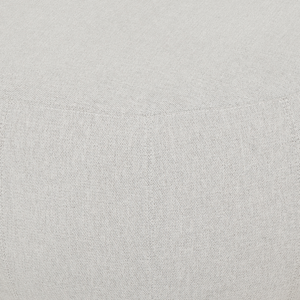 Kurt Ottoman - Large, Light Grey