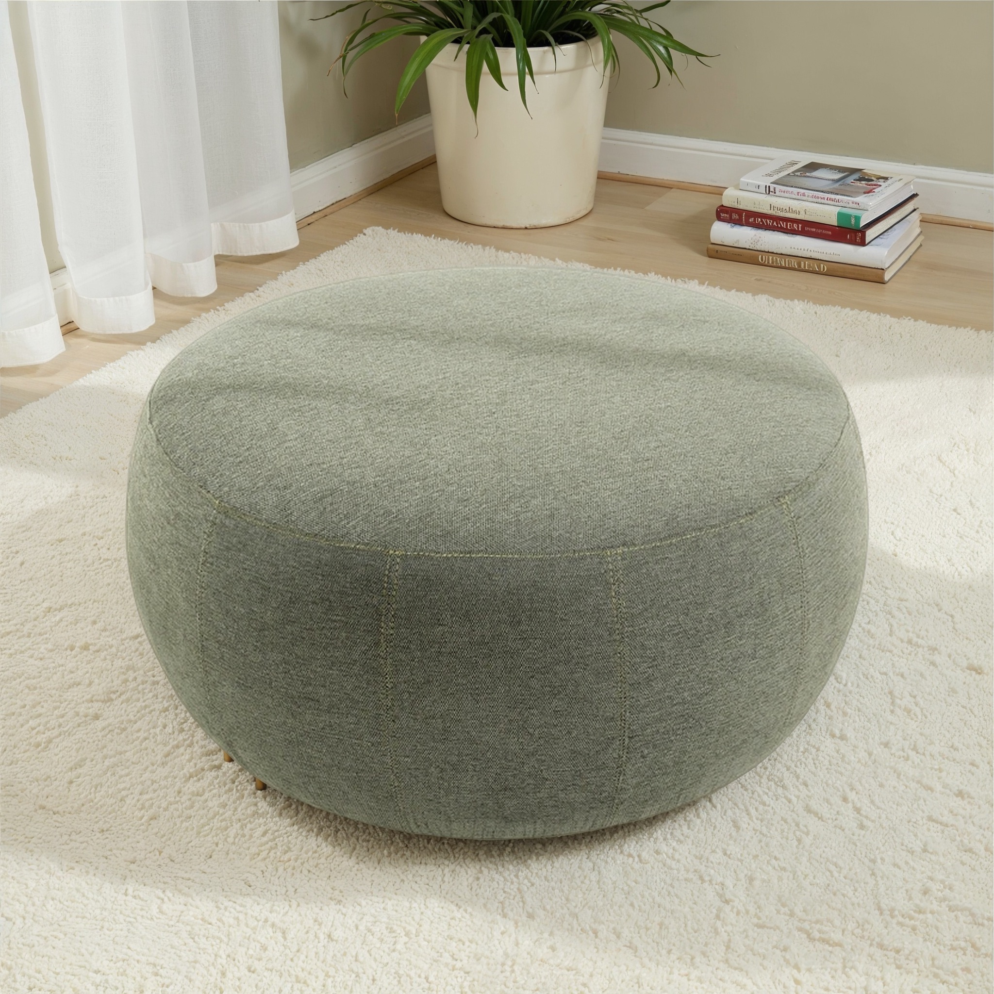 Kurt Ottoman - Large, Green