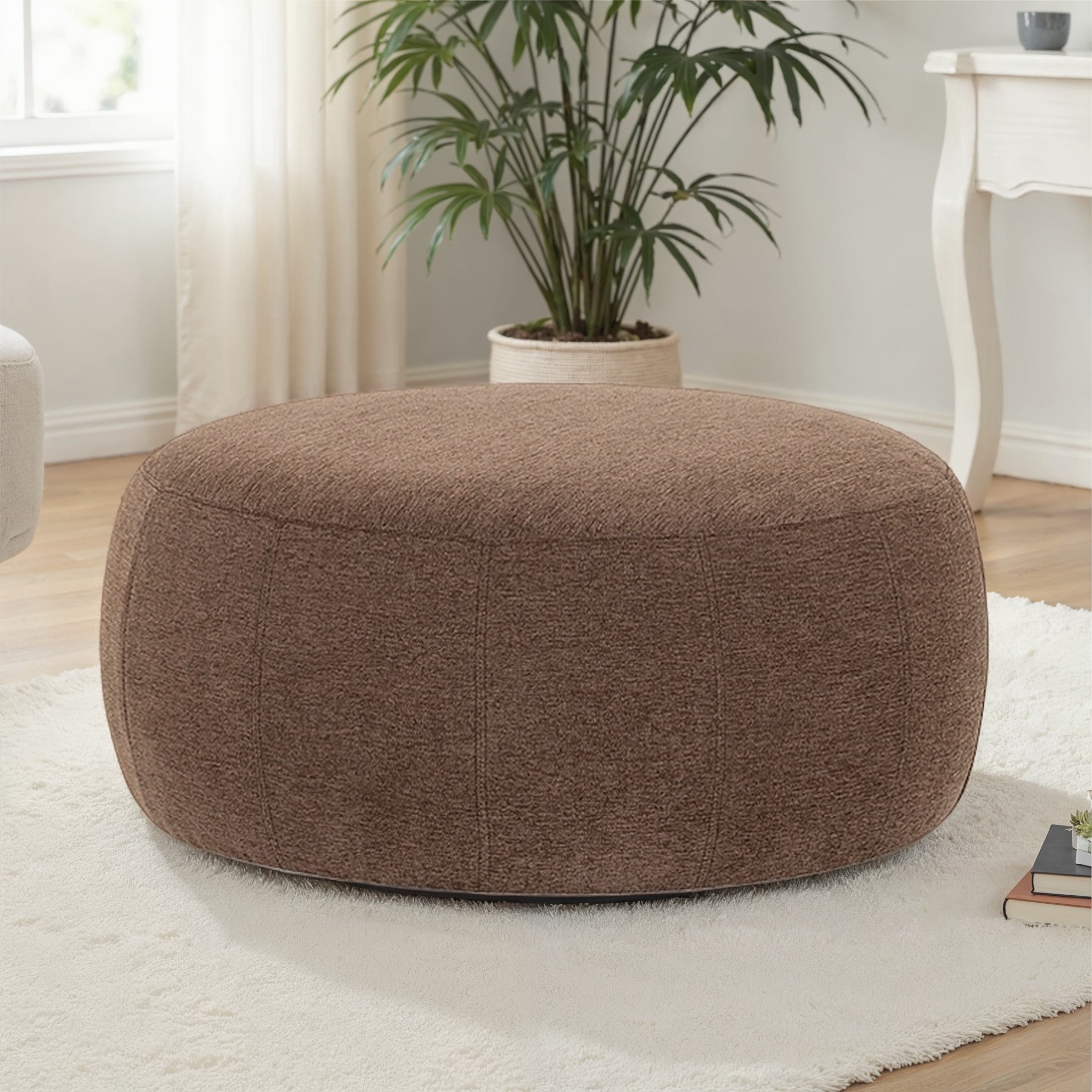 Kurt Ottoman - Large, Brown