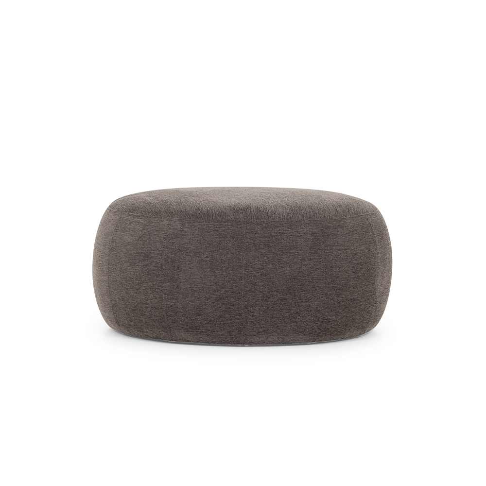 Kurt Ottoman - Large, Charcoal