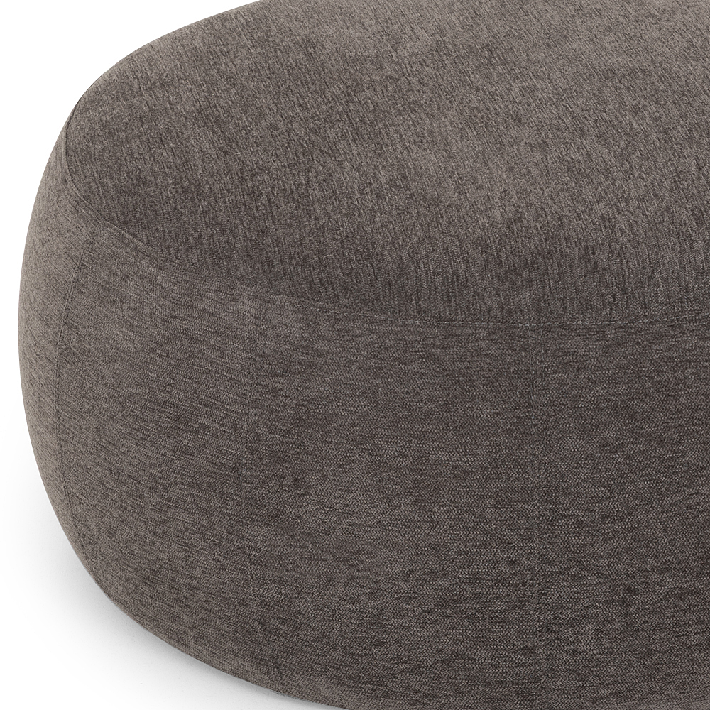 Kurt Ottoman - Large, Charcoal