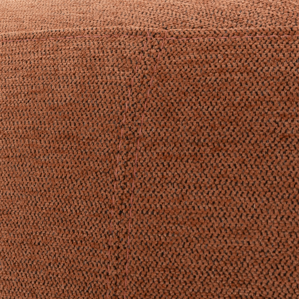 Kurt Ottoman - Large, Rust