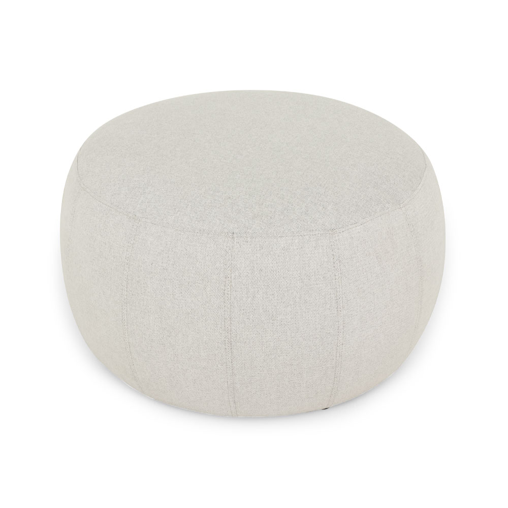 Kurt Ottoman - Small, Light Grey
