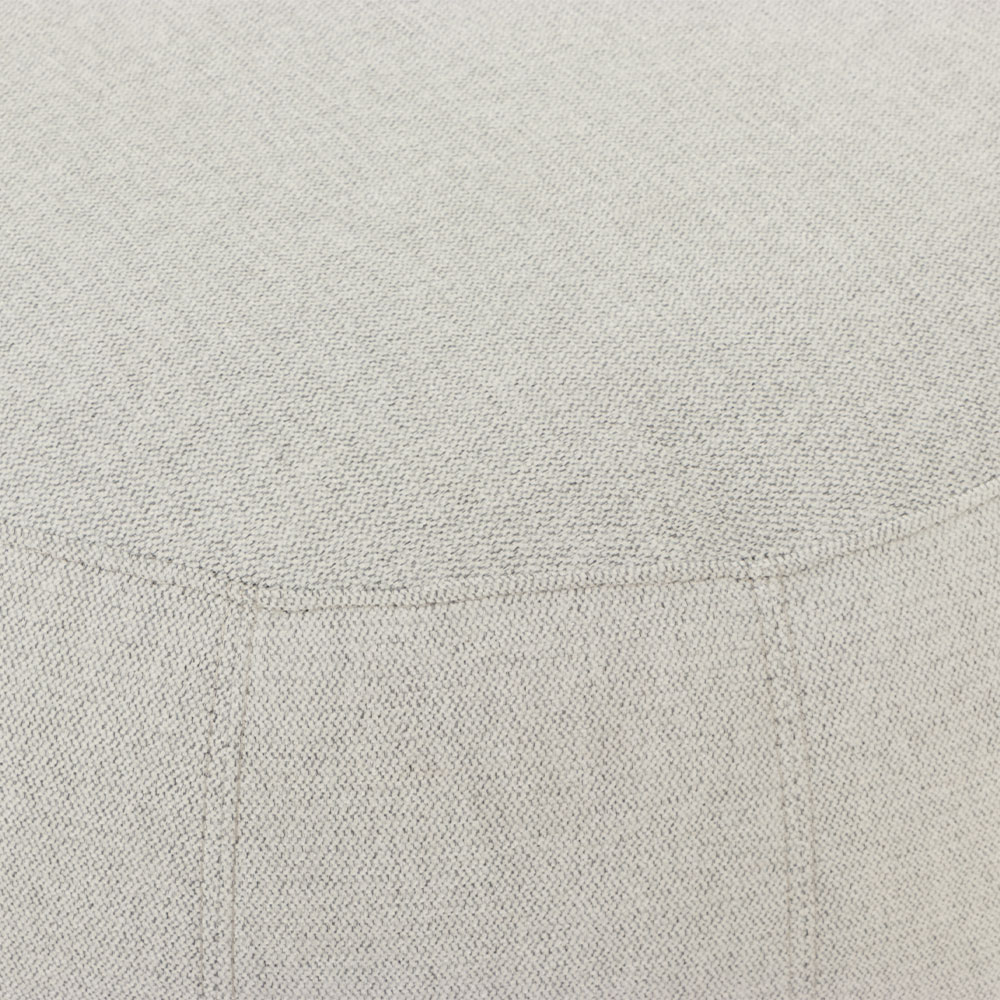 Kurt Ottoman - Small, Light Grey