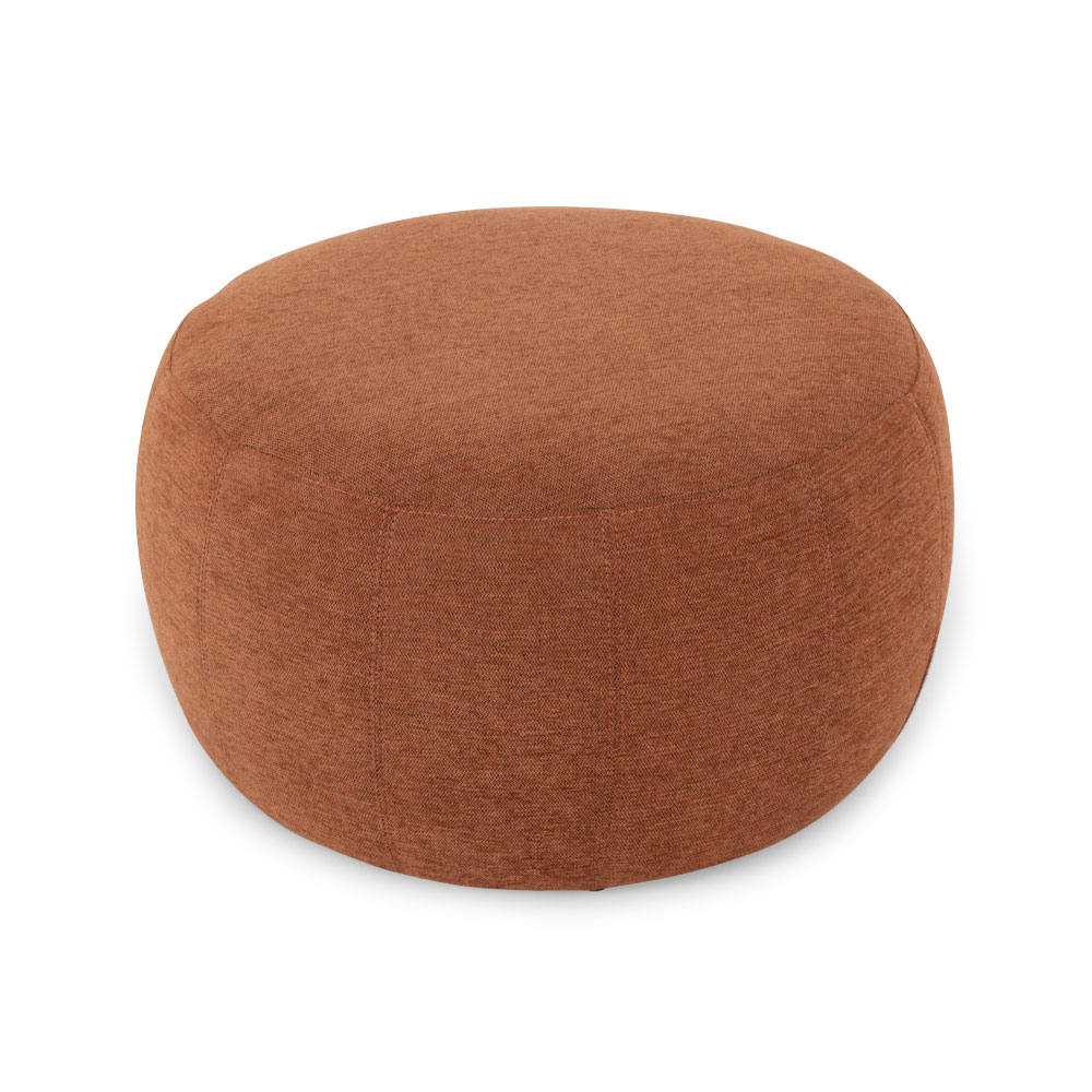 Kurt Ottoman - Small, Rust