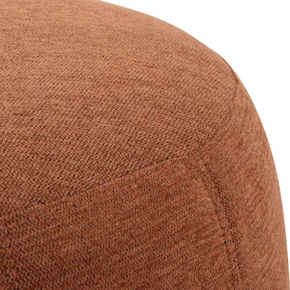 Kurt Ottoman - Small, Rust