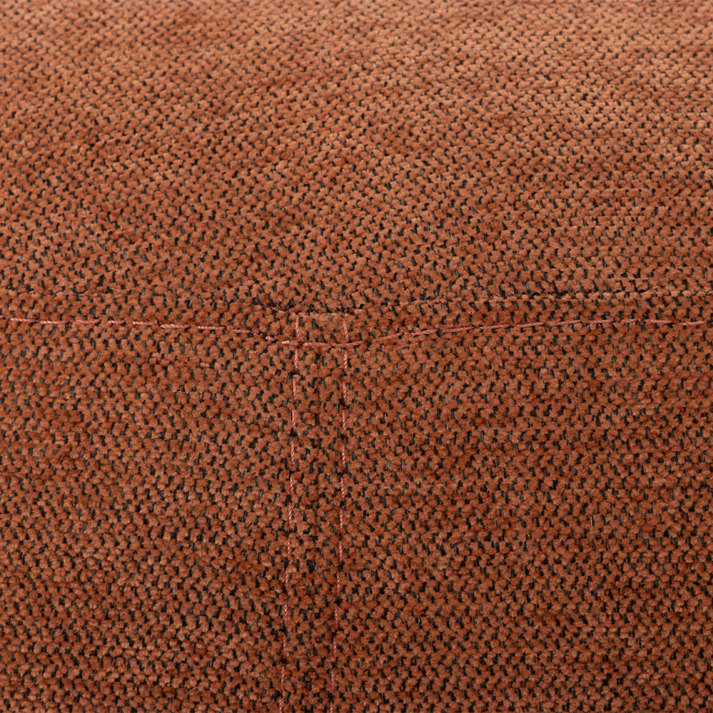 Kurt Ottoman - Small, Rust