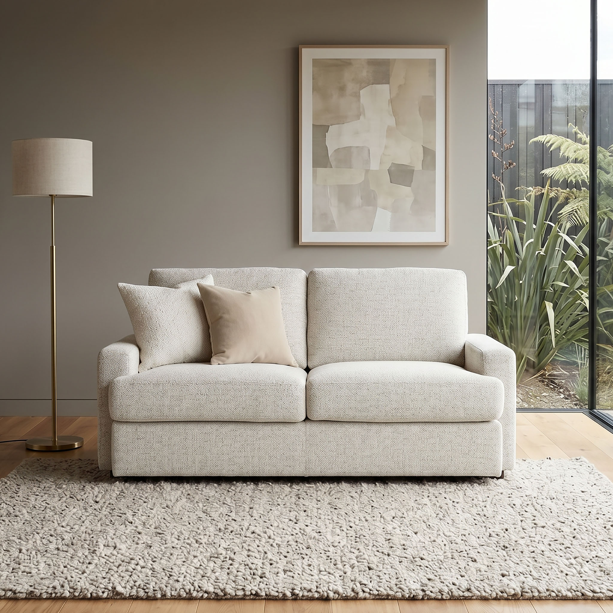 Aria 2 Seater Sofa, Ash