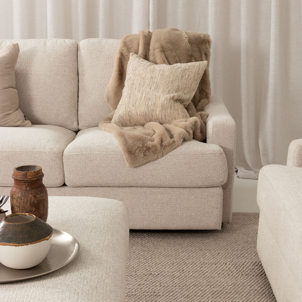 Aria 2 Seater Sofa, Natural