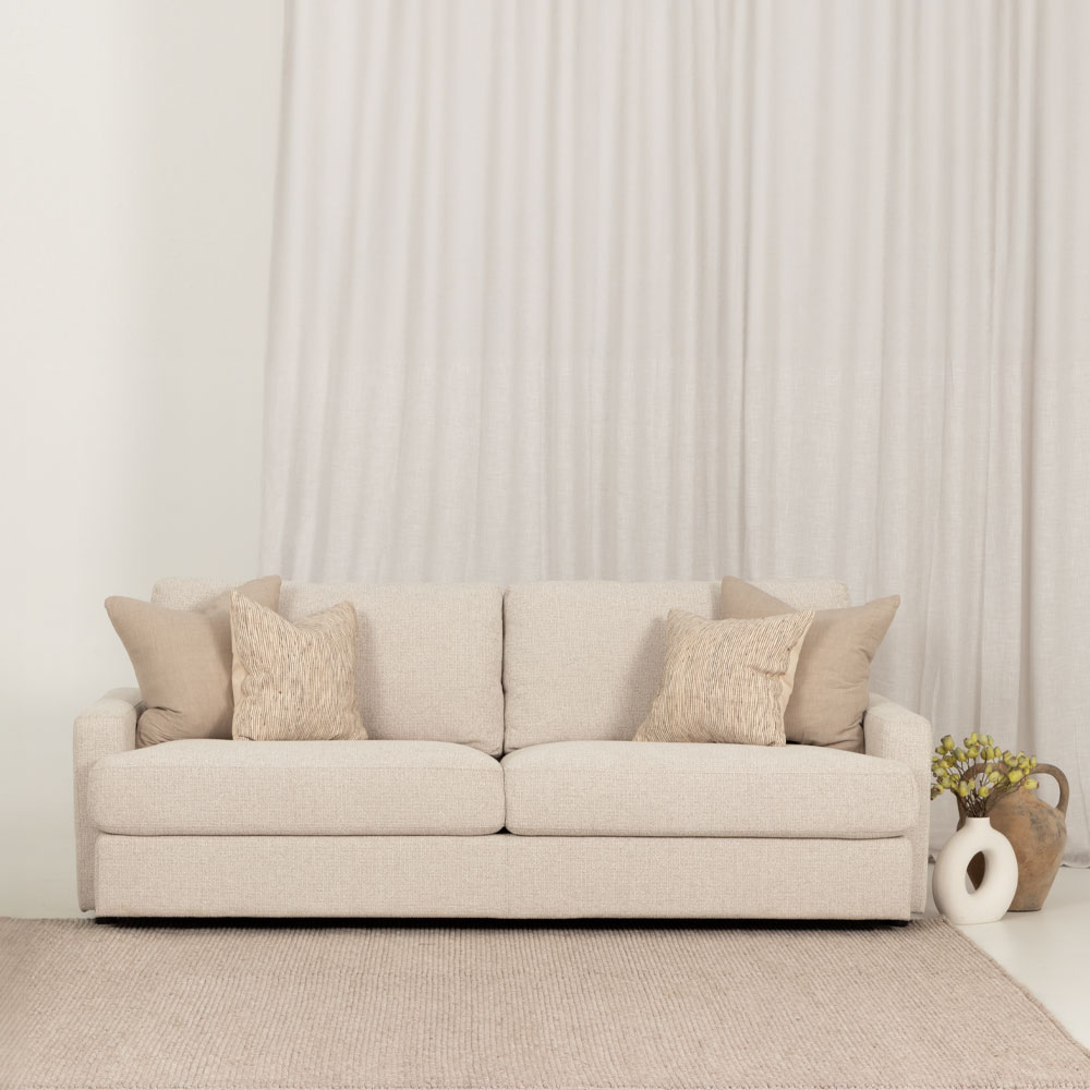 Aria 3 Seater Sofa, Natural