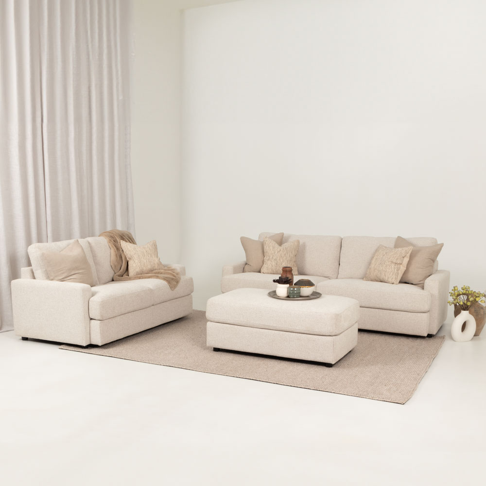 Aria 3 Seater Sofa, Natural
