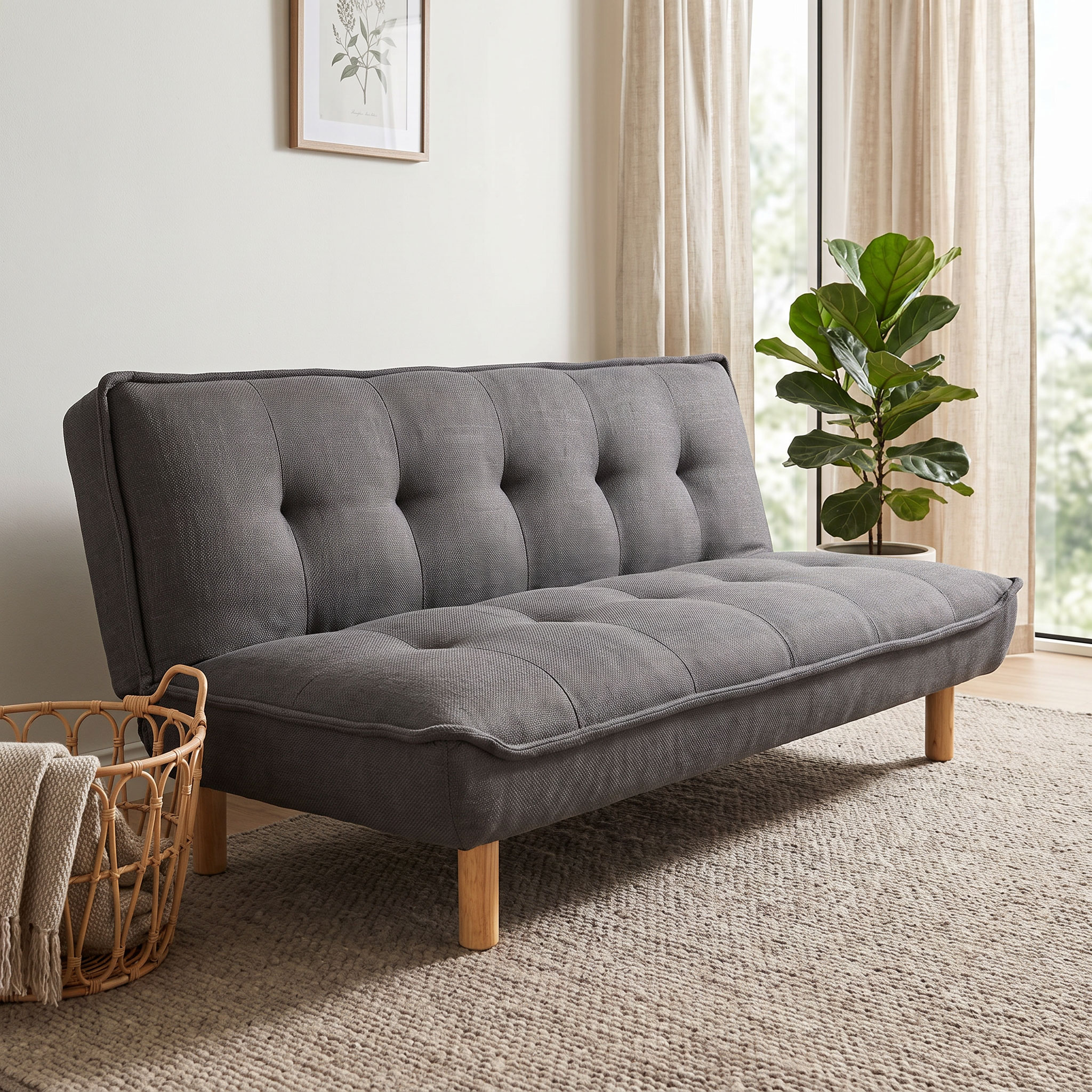 Amy Sofa Bed, Dark Grey